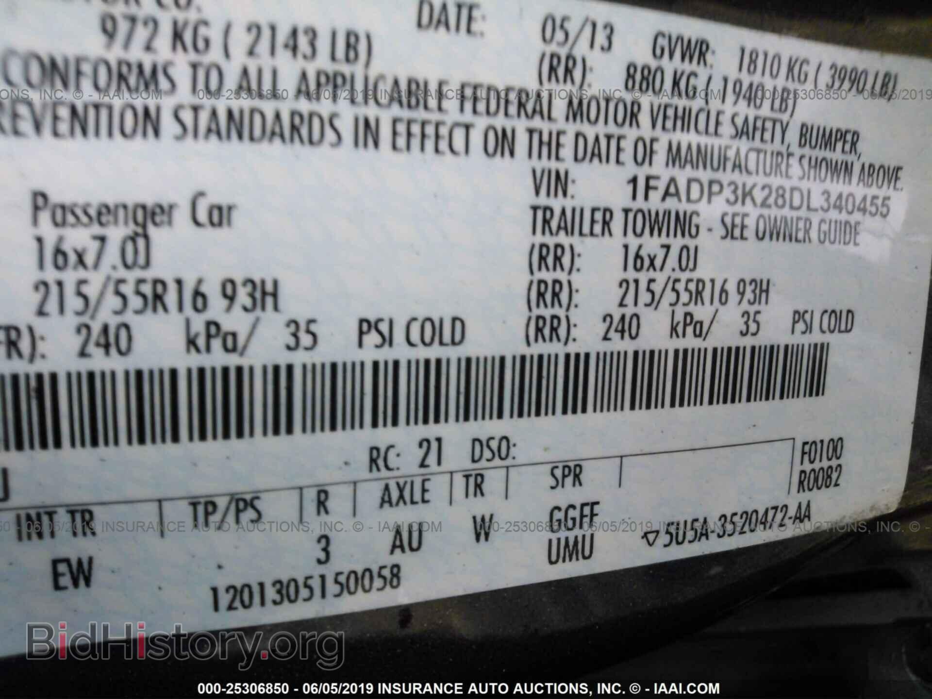 2013 FORD FOCUS - VIN: 1FADP3K28DL340455 - Photo 9