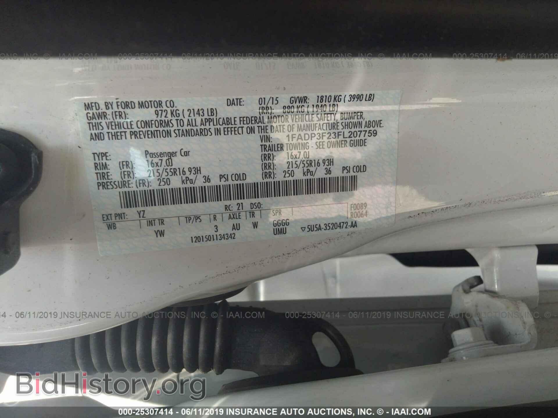 2015 FORD FOCUS - VIN: 1FADP3F23FL207759 - Photo 9