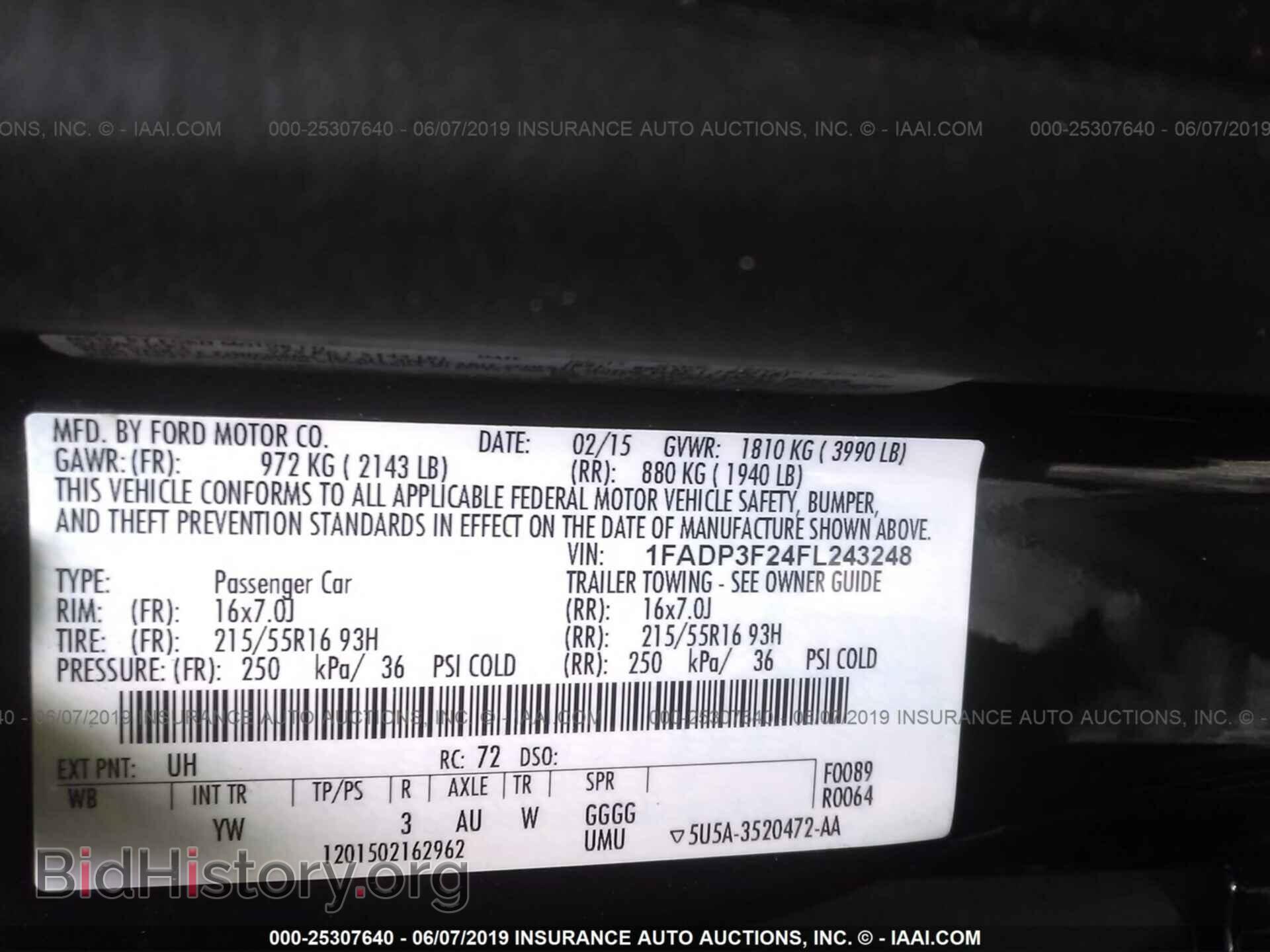 2015 FORD FOCUS - VIN: 1FADP3F24FL243248 - Photo 9