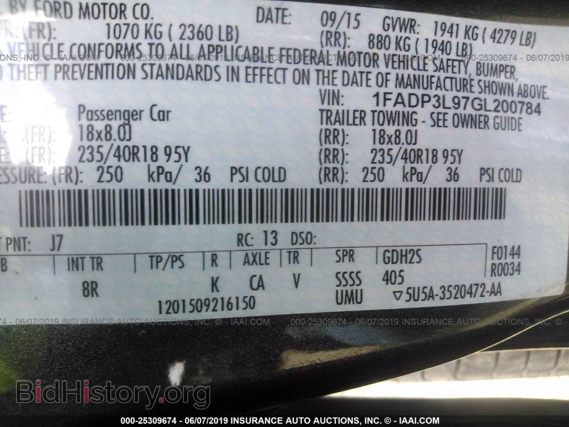 2016 FORD FOCUS - VIN: 1FADP3L97GL200784 - Photo 9