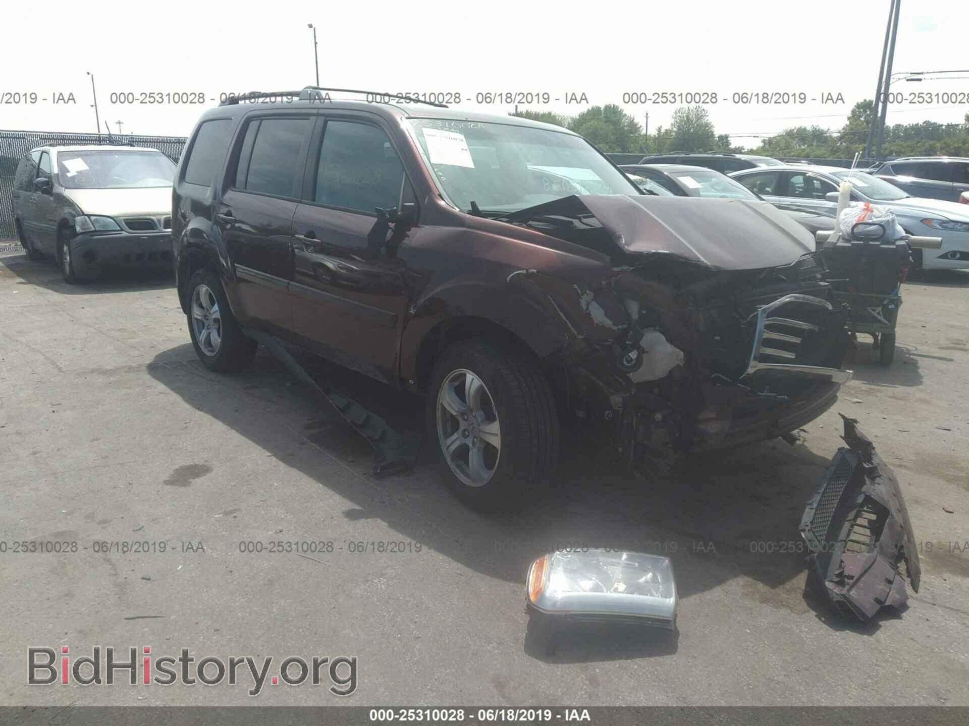 Фотография 5FNYF4H56CB045166 - HONDA PILOT 2012