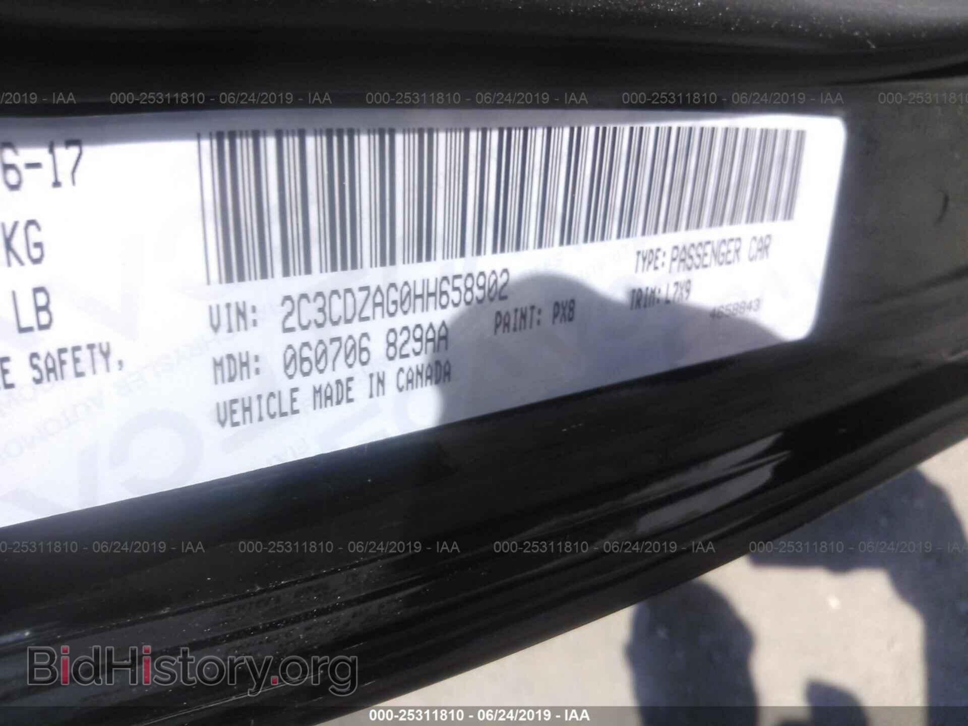 2017 DODGE CHALLENGER - VIN: 2C3CDZAG0HH658902 - Photo 9