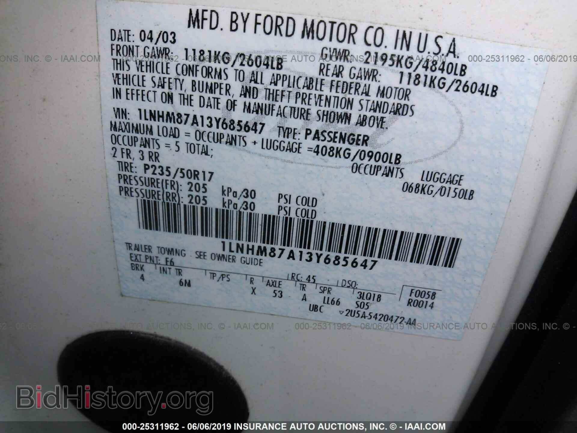 2003 LINCOLN LS - VIN: 1LNHM87A13Y685647 - Фото 9