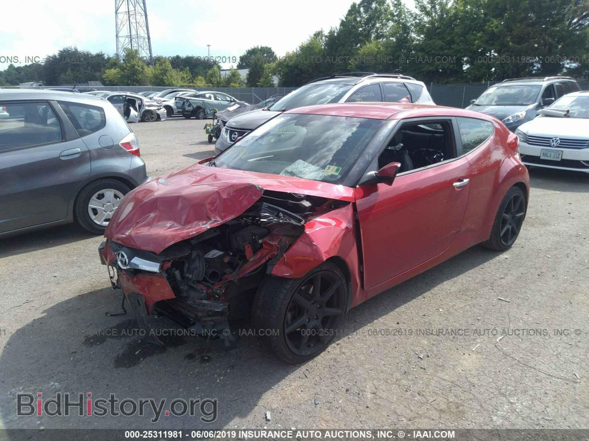 2014 HYUNDAI VELOSTER - VIN: KMHTC6AD2EU212533 - Фото 2