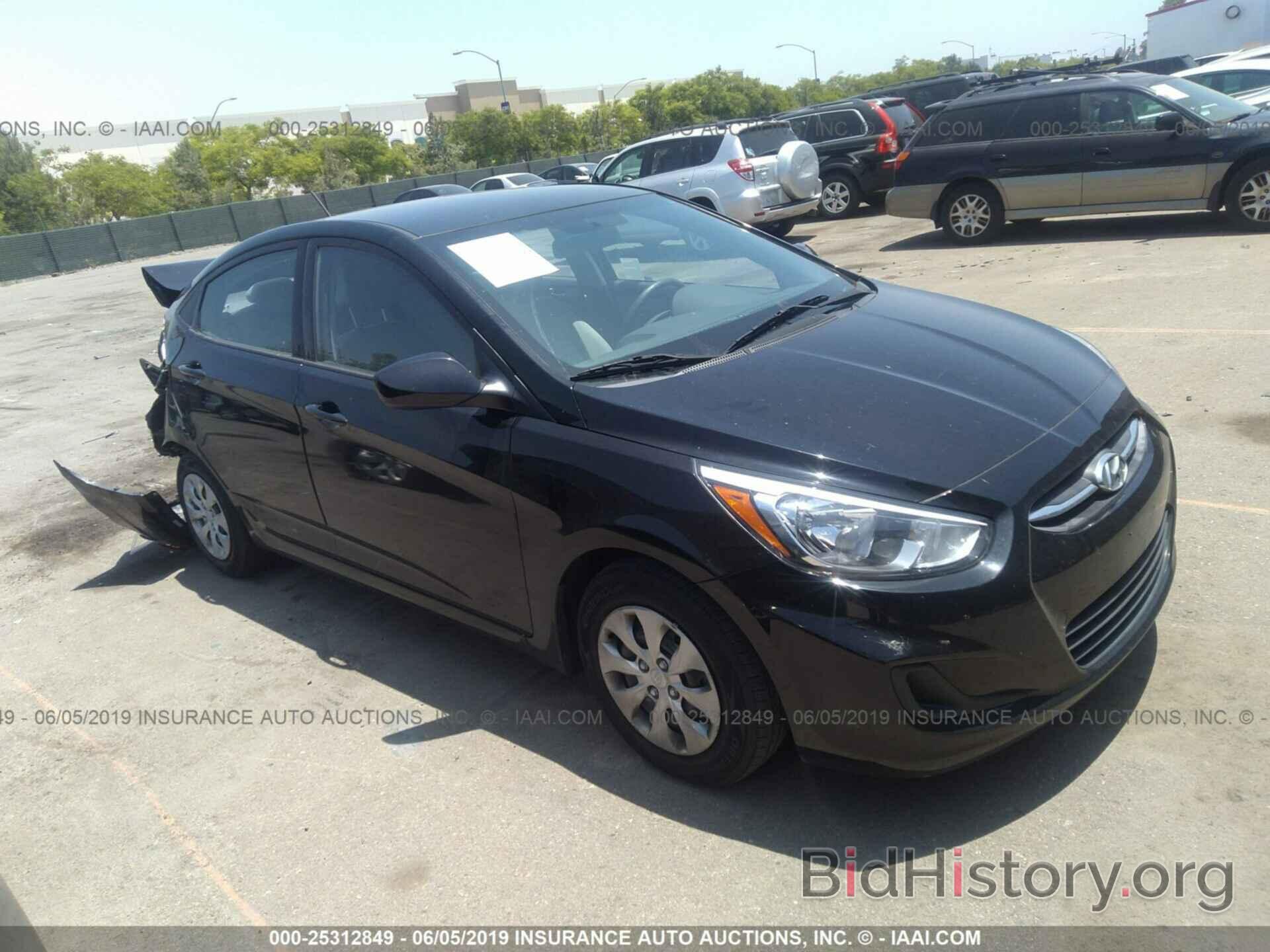 Photo KMHCT4AEXGU121171 - HYUNDAI ACCENT 2016