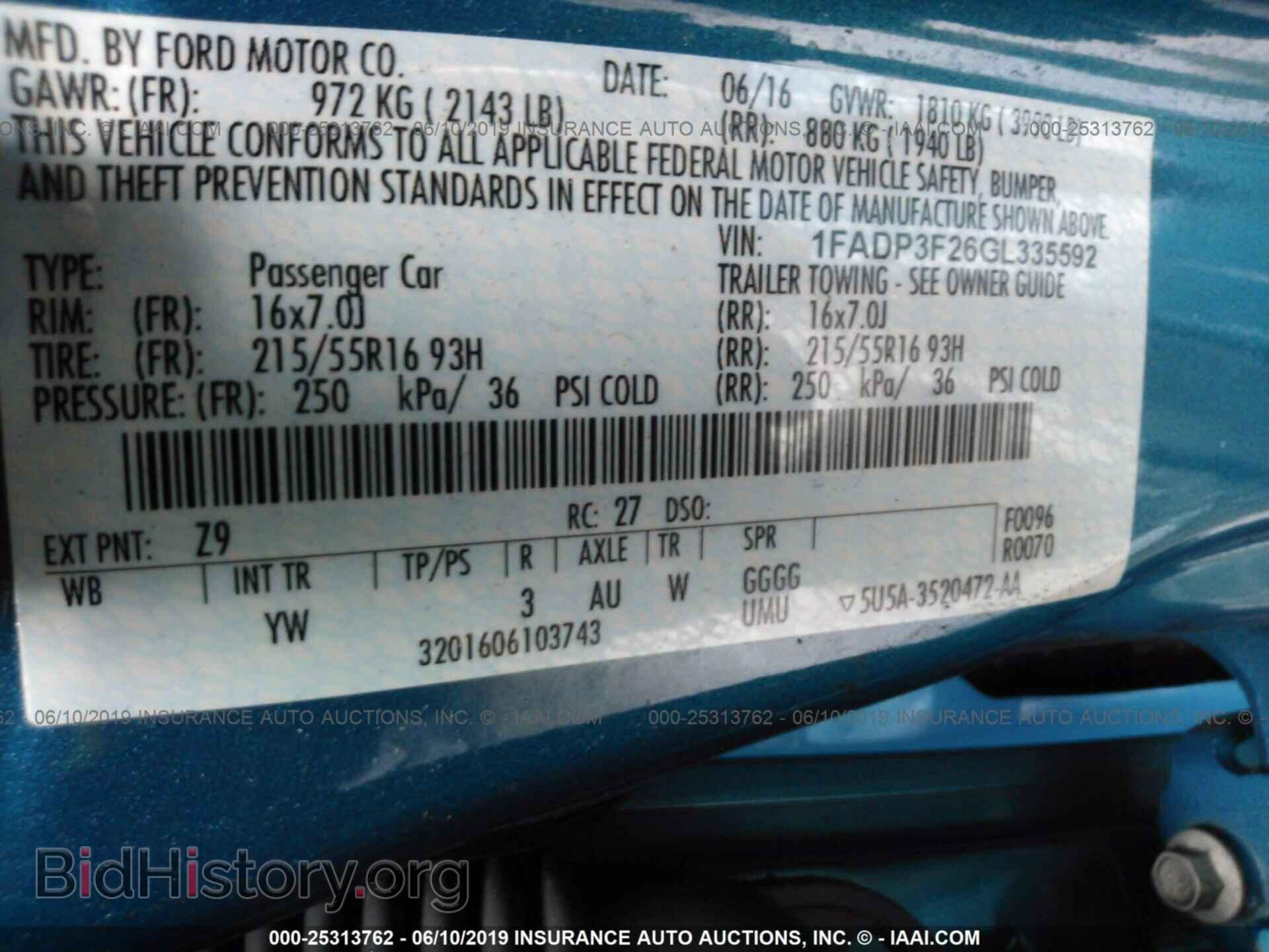 2016 FORD FOCUS - VIN: 1FADP3F26GL335592 - Photo 9