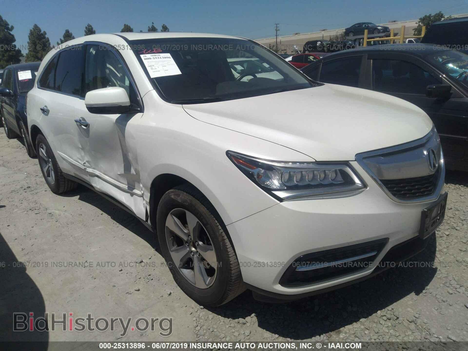Фотография 5FRYD3H2XEB002943 - ACURA MDX 2014