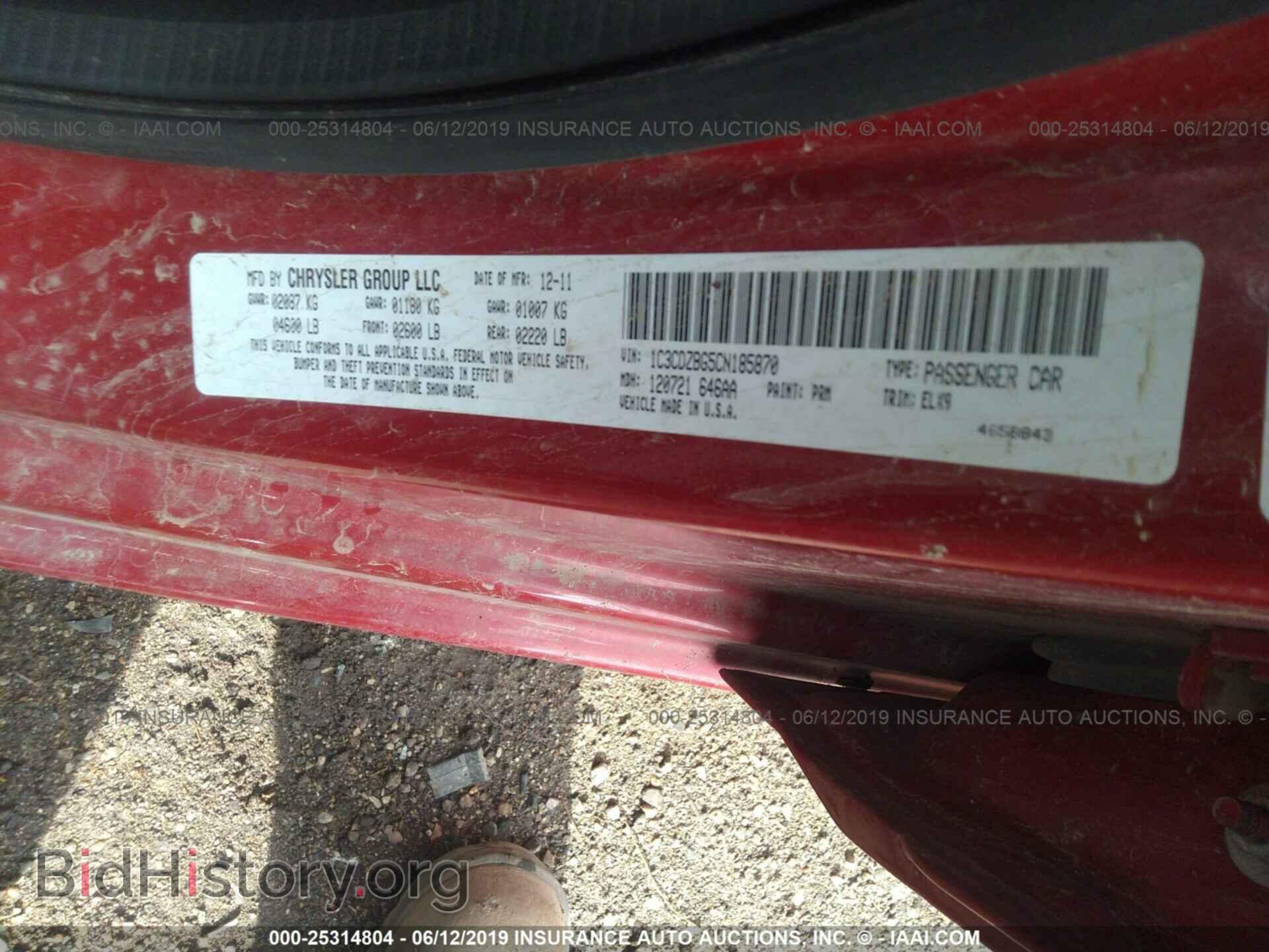 2012 DODGE AVENGER - VIN: 1C3CDZBG5CN185870 - Photo 9