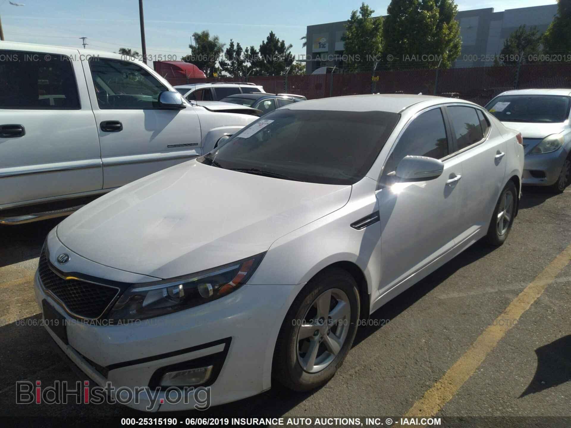 2015 KIA OPTIMA - VIN: KNAGM4A72F5653444 - Фото 2