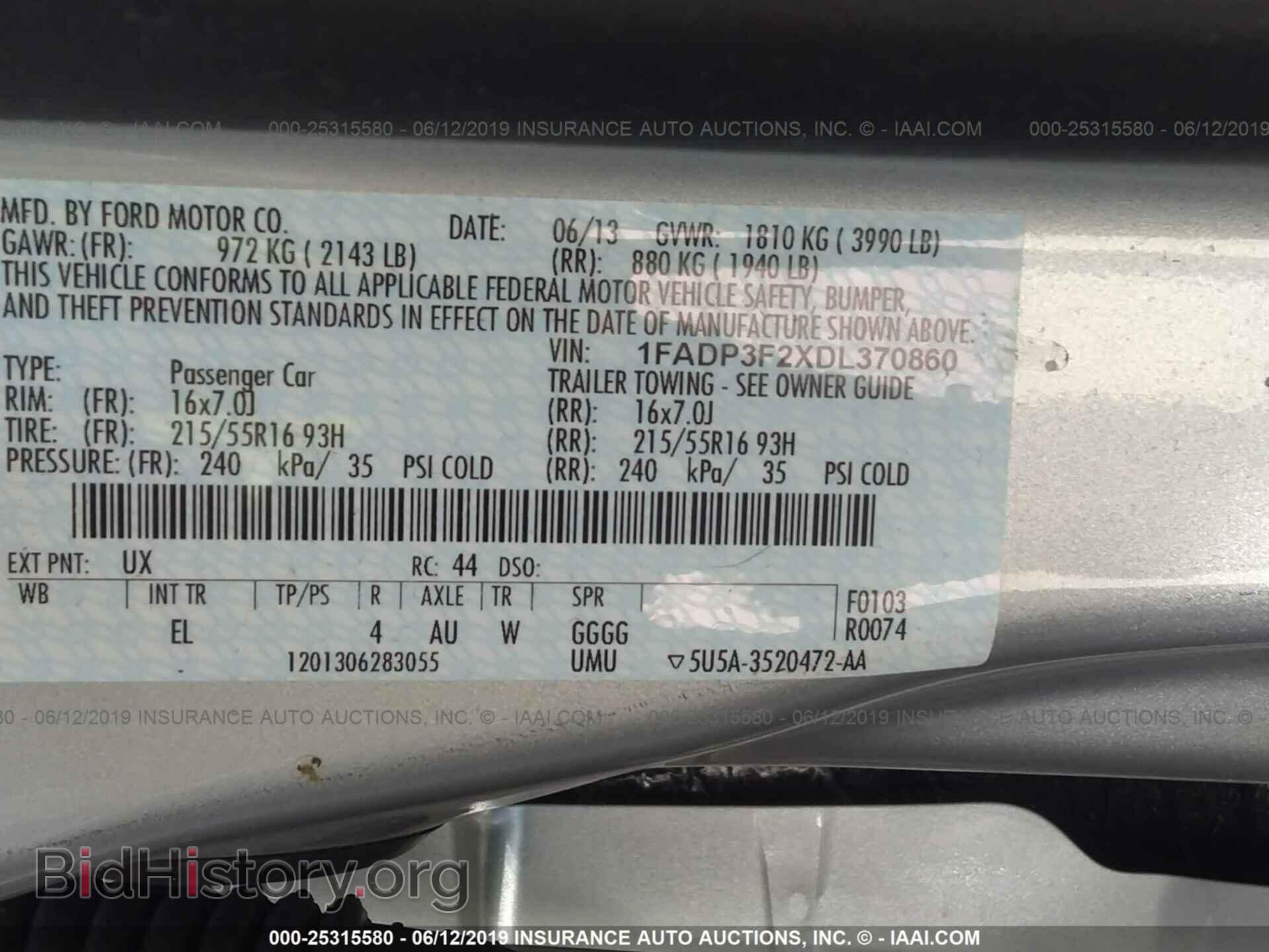 2013 FORD FOCUS - VIN: 1FADP3F2XDL370860 - Photo 9