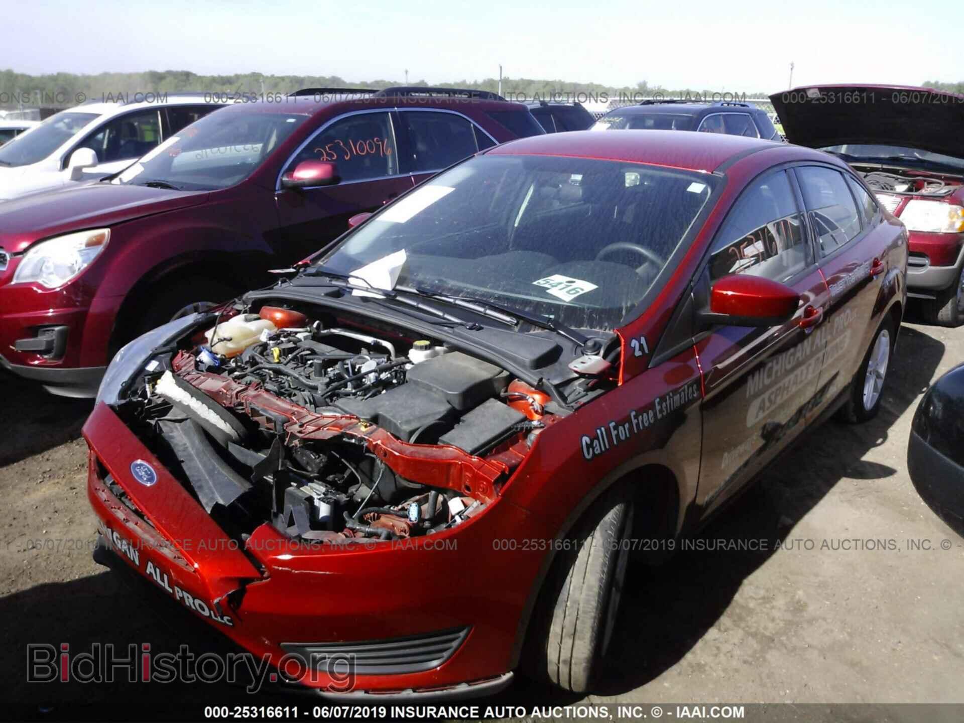 2018 FORD FOCUS - VIN: 1FADP3F20JL258645 - Фото 2