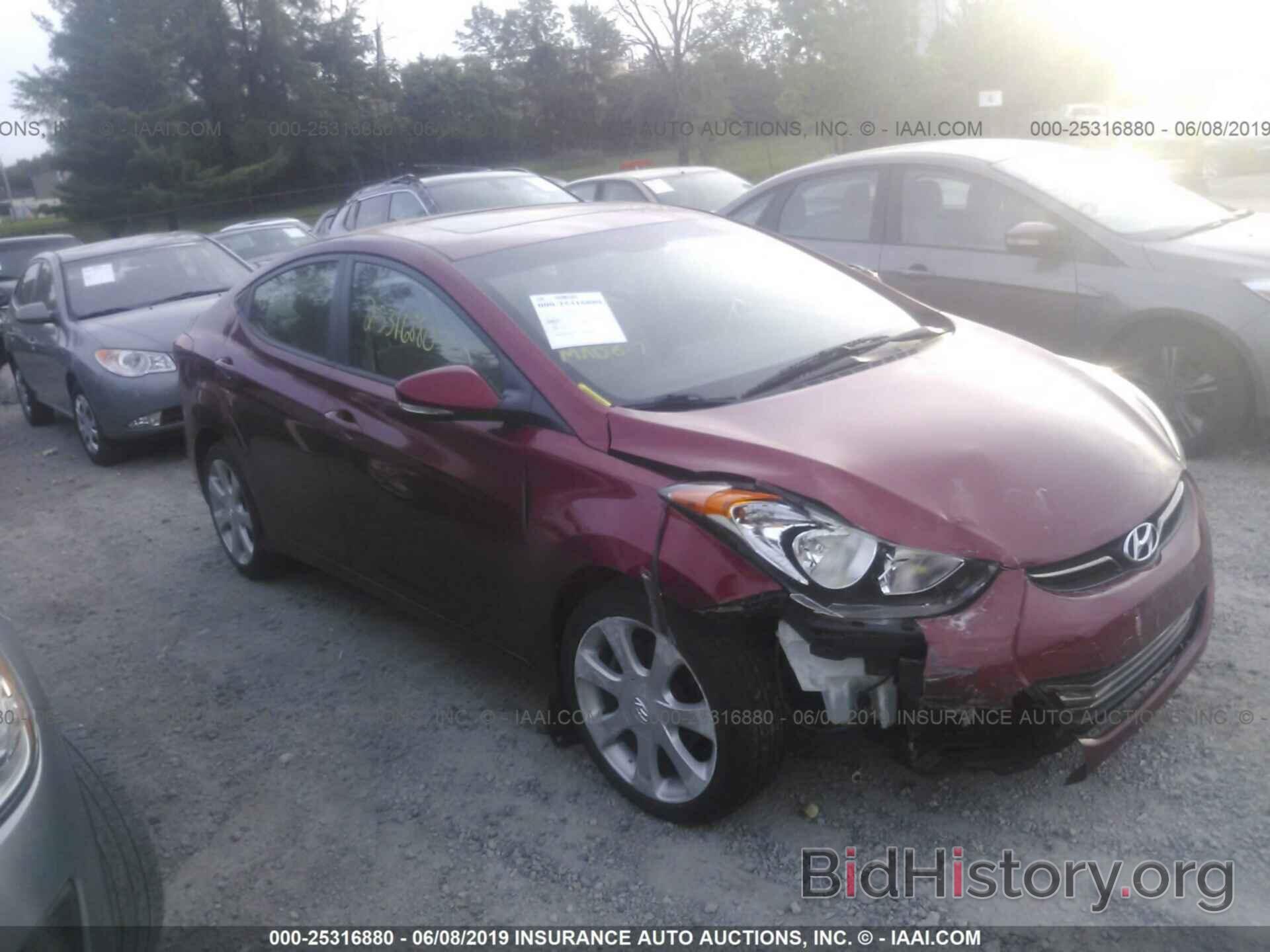 Photo KMHDH4AE1CU296232 - HYUNDAI ELANTRA 2012