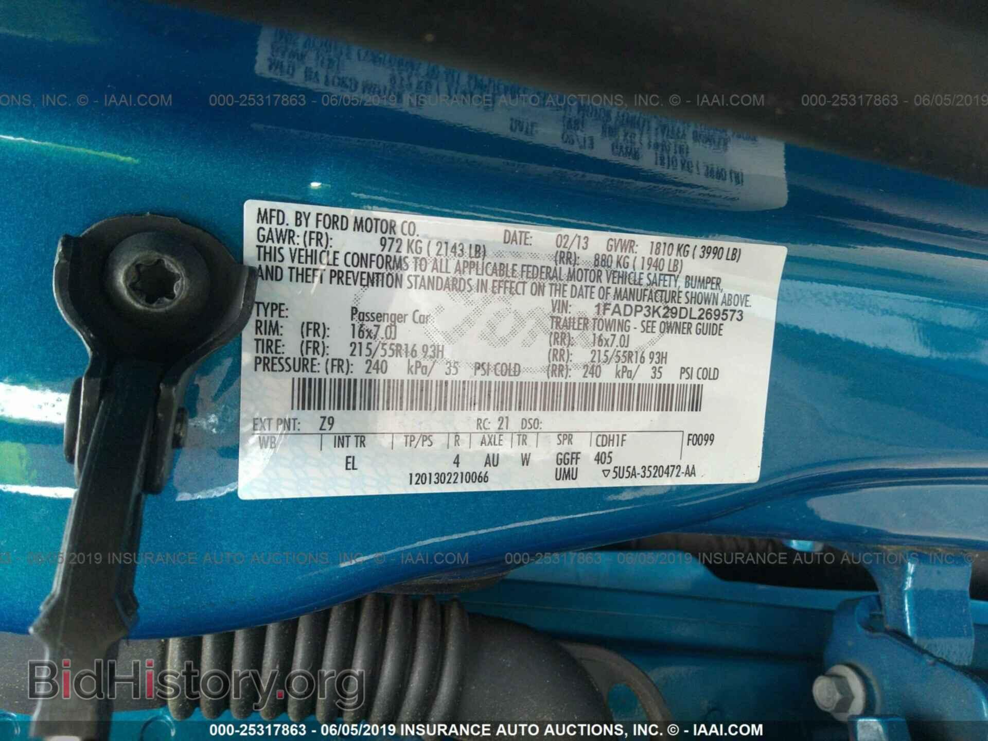 2013 FORD FOCUS - VIN: 1FADP3K29DL269573 - Photo 9