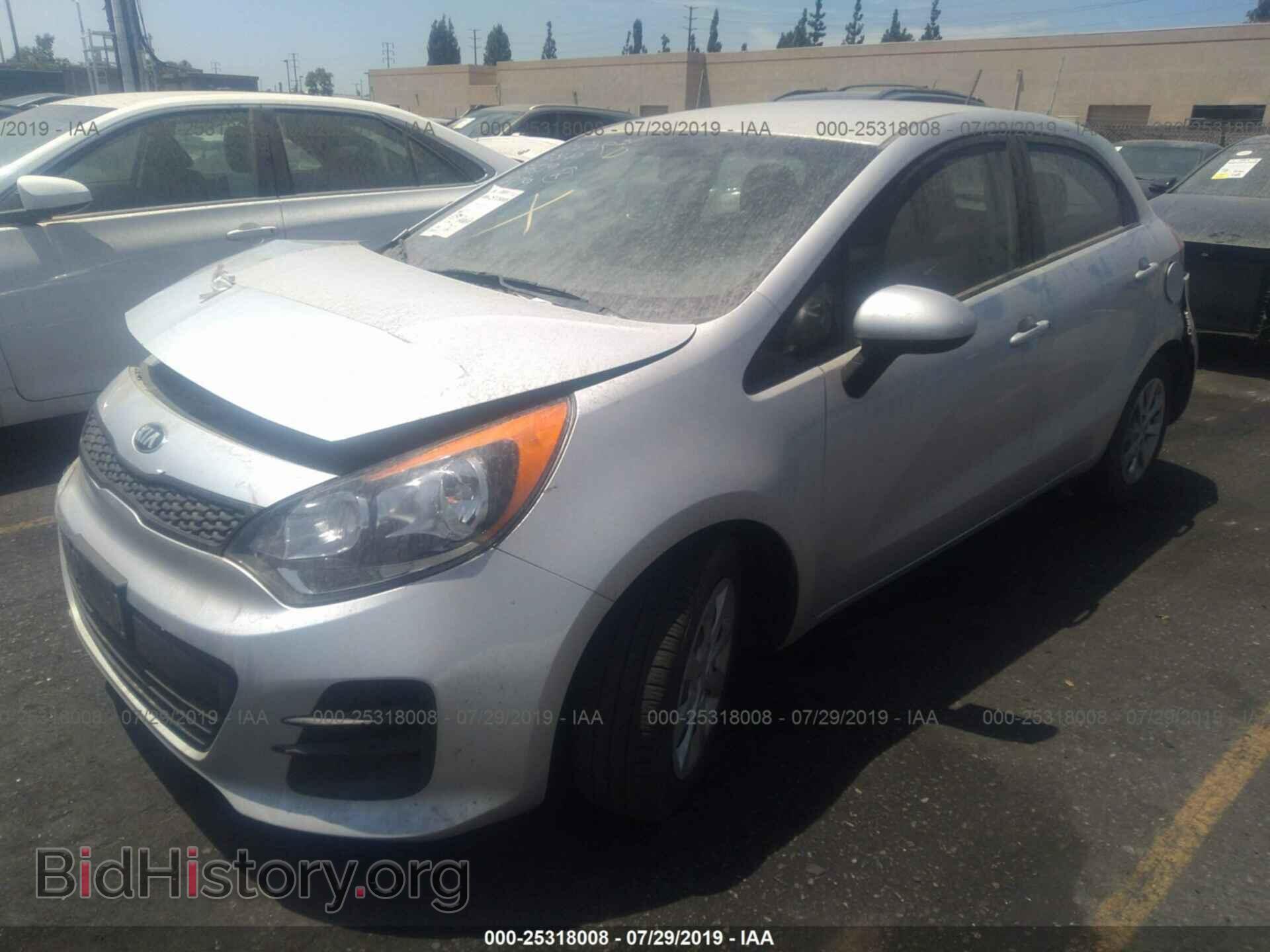 2016 KIA RIO - VIN: KNADM5A31G6687909 - Фото 2