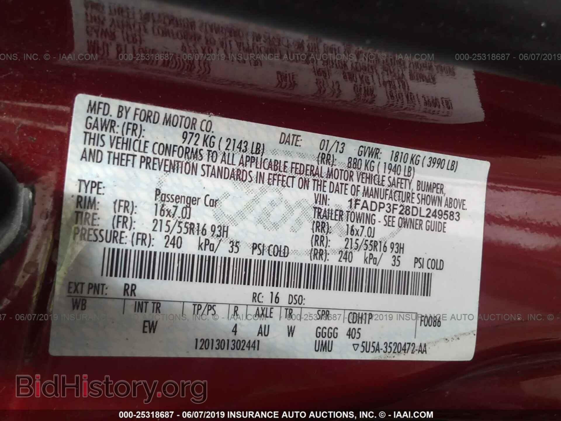 2013 FORD FOCUS - VIN: 1FADP3F28DL249583 - Photo 9