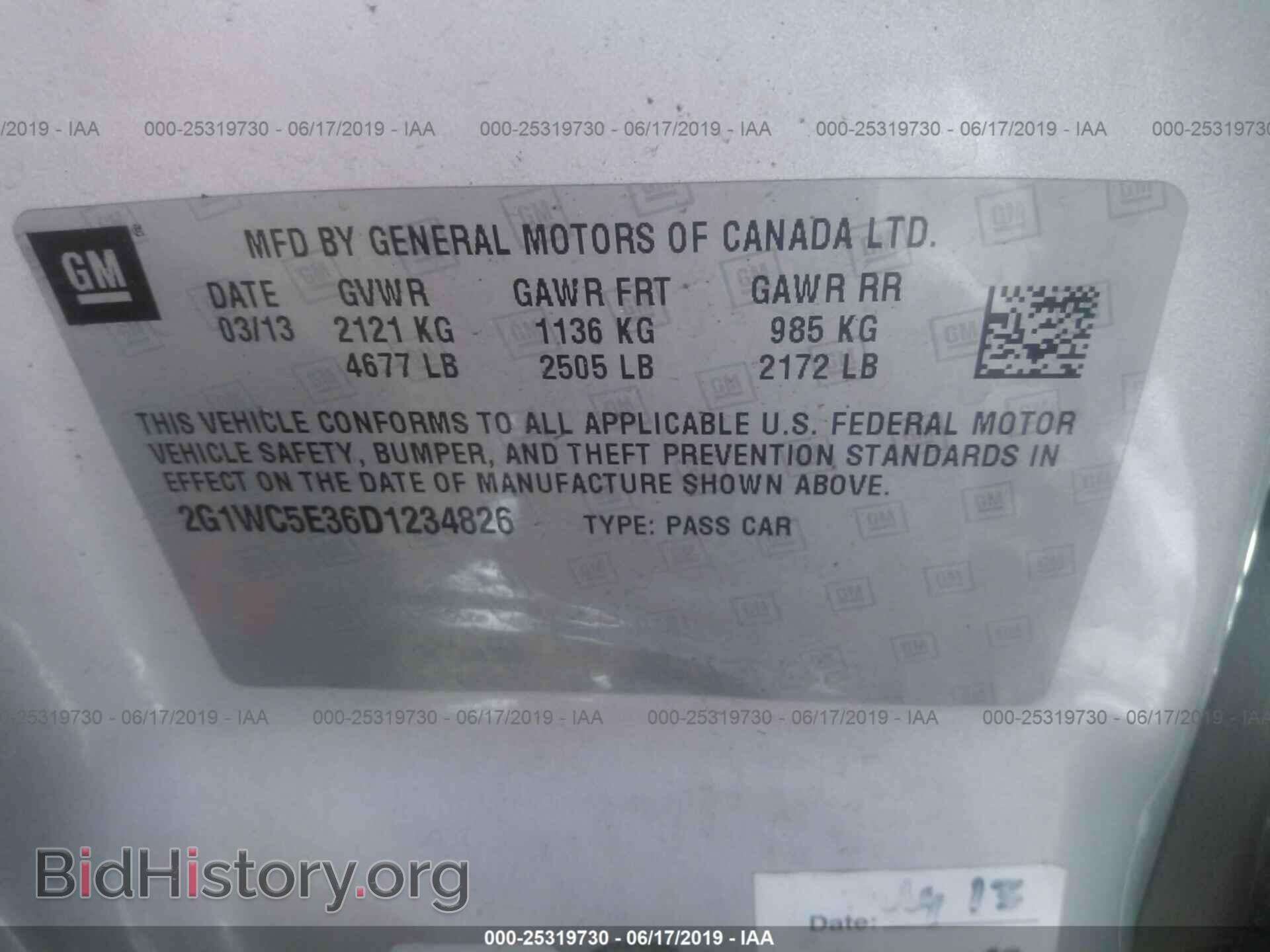 2013 CHEVROLET IMPALA - VIN: 2G1WC5E36D1234826 - Photo 9