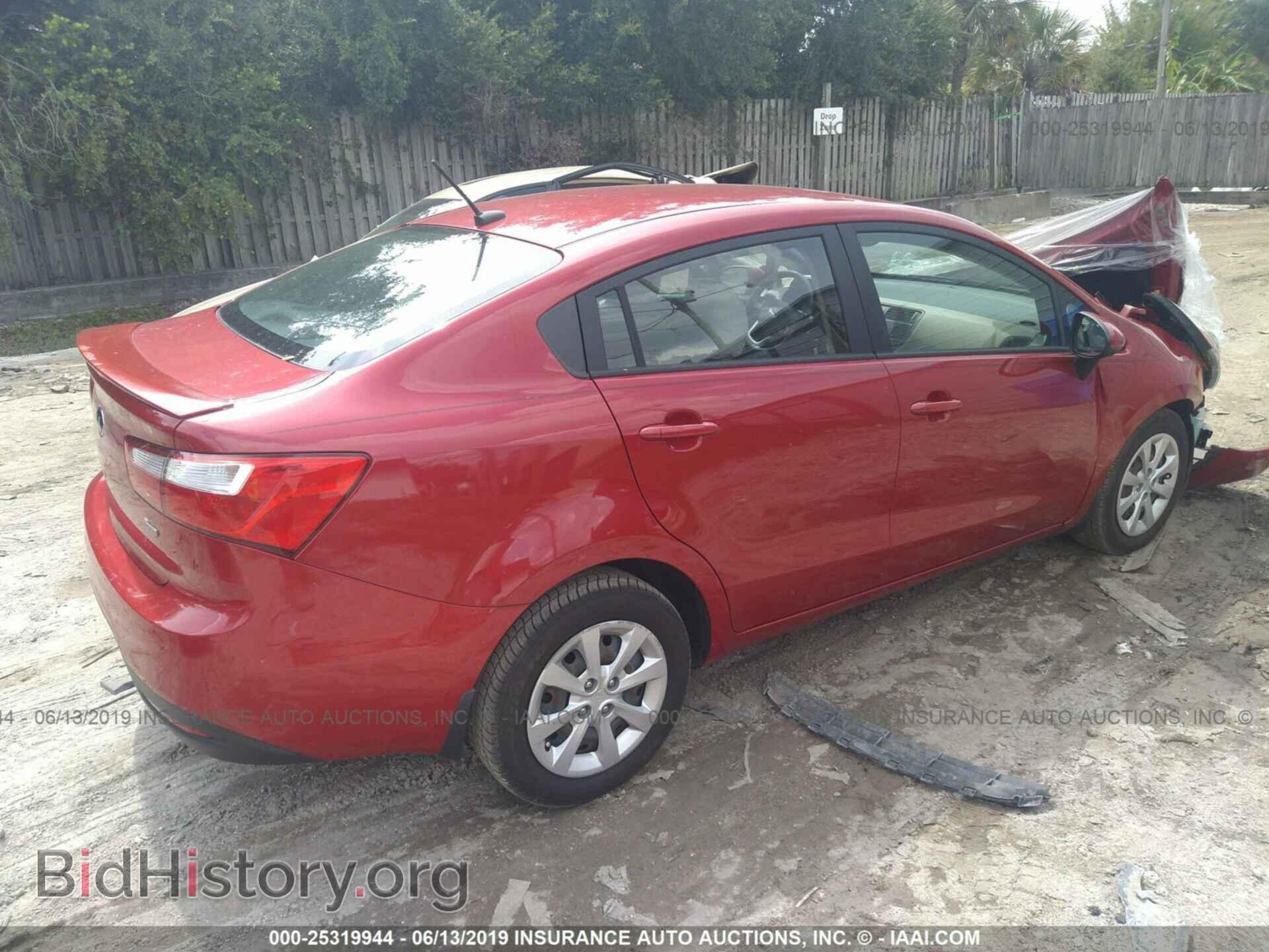 2013 KIA RIO - VIN: KNADM4A36D6273093 - Фото 4