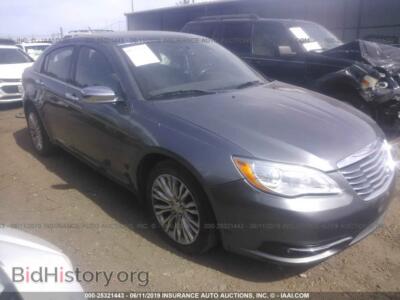 2012 Chrysler 200 Limited, серый — VIN 1C3CCBCB9CN308485, IAAI