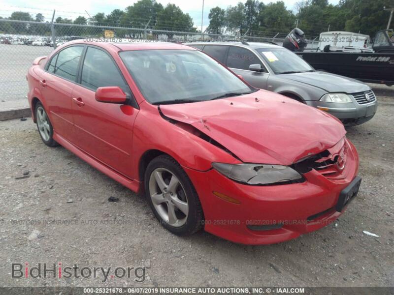 2005 Mazda 6 I (VIN 1YVHP84C955M00659) — фото 1 из 10, IAAI, повреждение: передняя часть