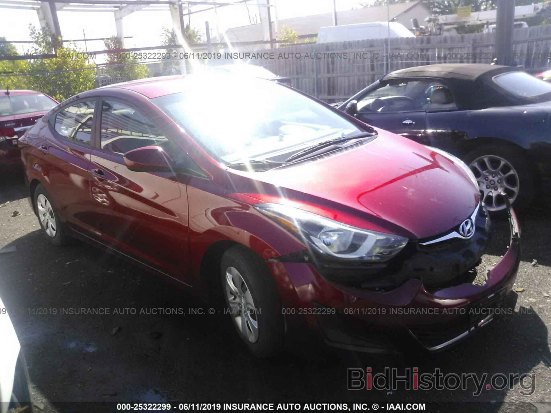 Фотография 5NPDH4AE6GH671536 - HYUNDAI ELANTRA 2016