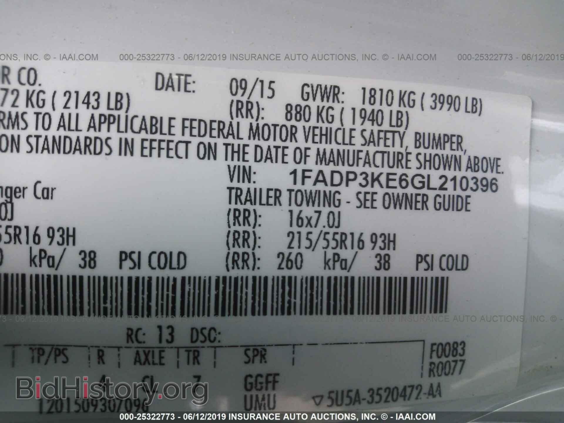 2016 FORD FOCUS - VIN: 1FADP3KE6GL210396 - Photo 9