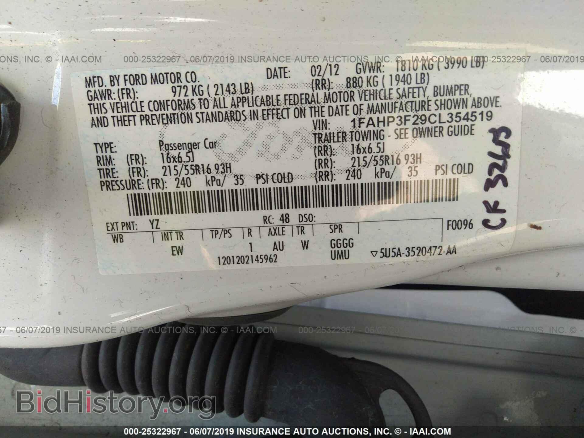 2012 FORD FOCUS - VIN: 1FAHP3F29CL354519 - Photo 9