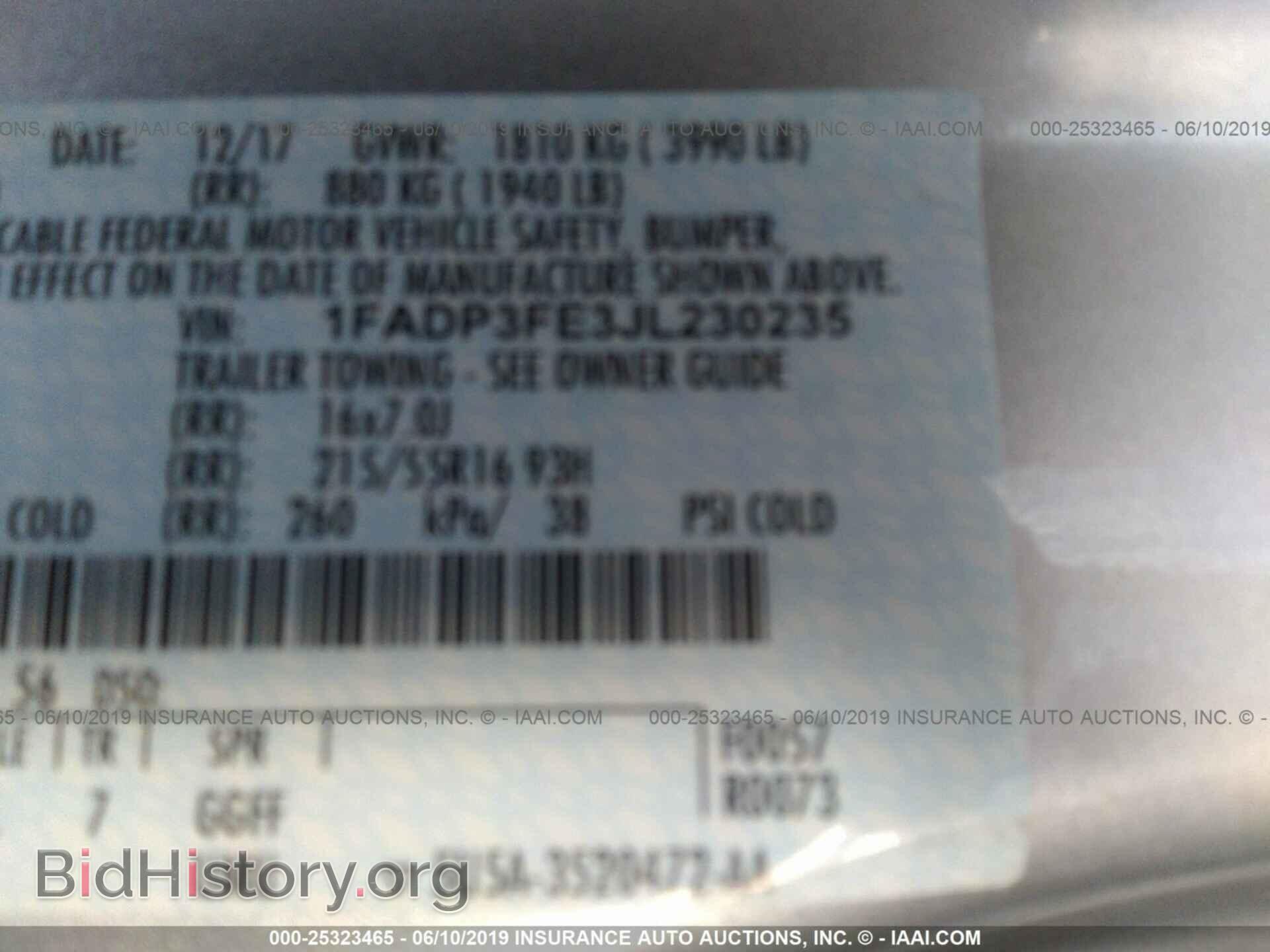 2018 FORD FOCUS - VIN: 1FADP3FE3JL230235 - Photo 9