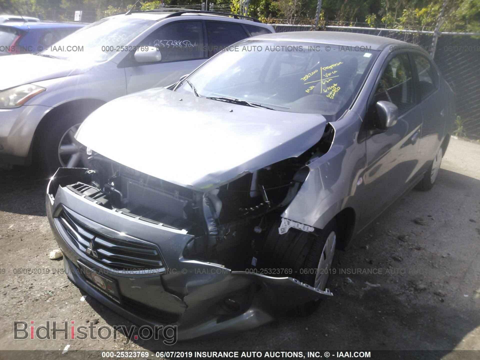 2019 MITSUBISHI MIRAGE - VIN: ML32F3FJ1KHF06407 - Фото 2