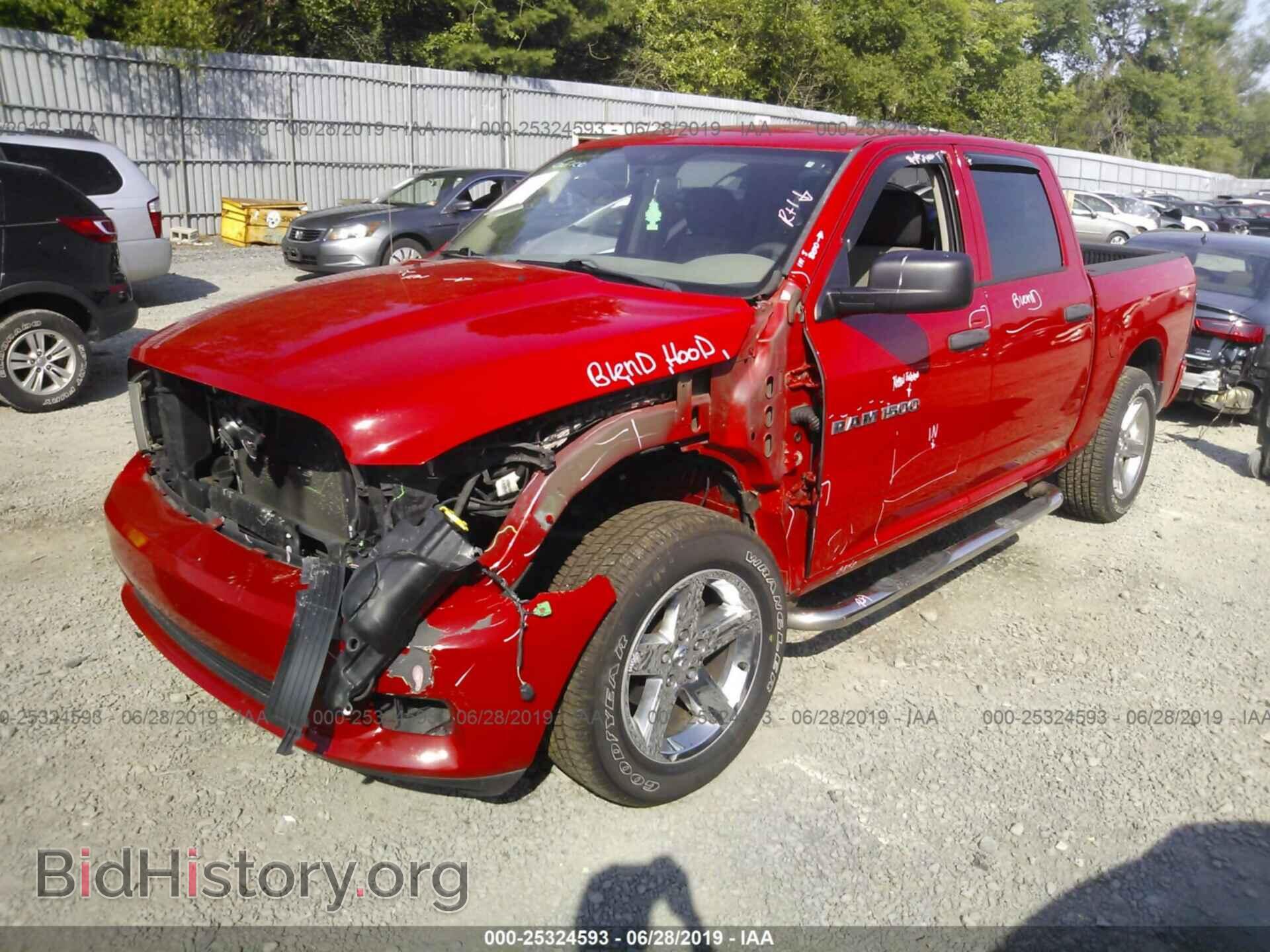 2012 DODGE RAM 1500 - VIN: 1C6RD6KT3CS156782 - Фото 2