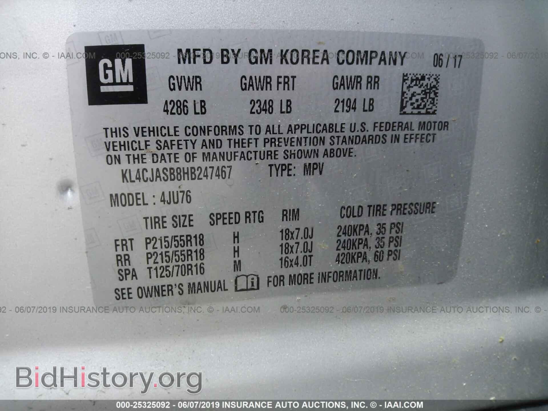 2017 BUICK ENCORE - VIN: KL4CJASB8HB247467 - Photo 9