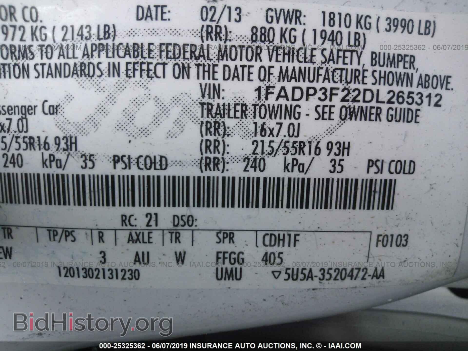 2013 FORD FOCUS - VIN: 1FADP3F22DL265312 - Photo 9