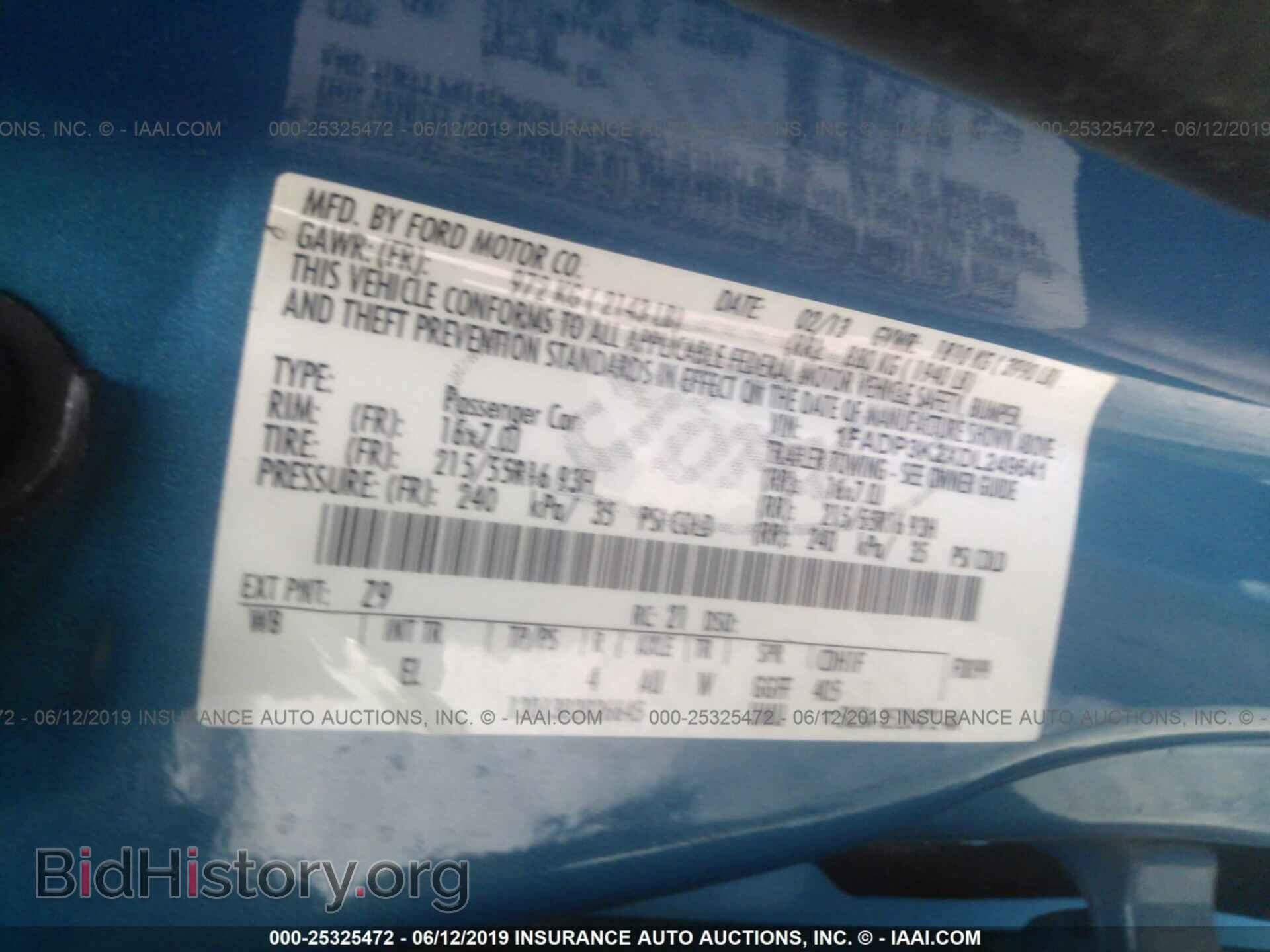 2013 FORD FOCUS - VIN: 1FADP3K2XDL249641 - Фото 9