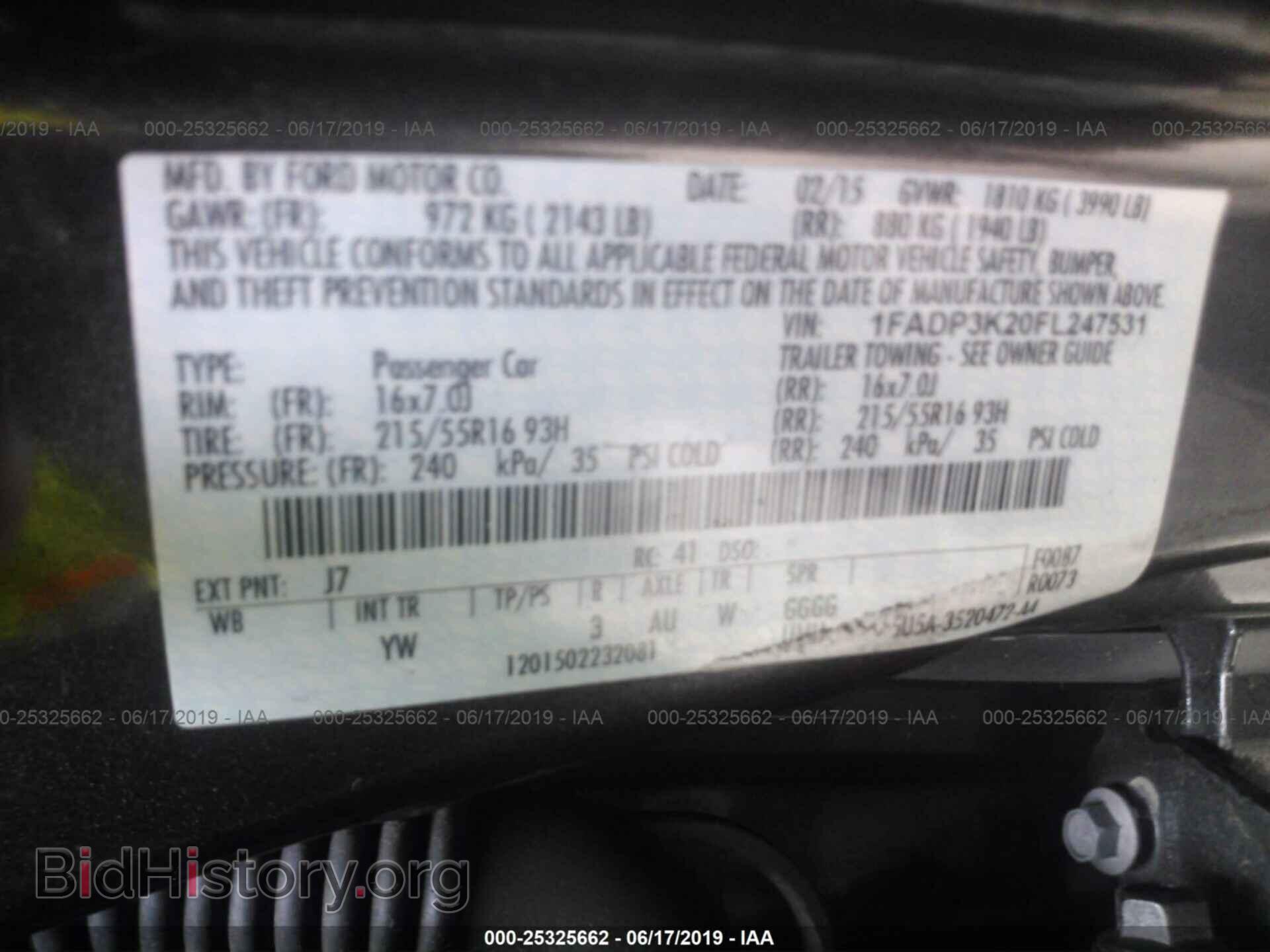 2015 FORD FOCUS - VIN: 1FADP3K20FL247531 - Photo 9