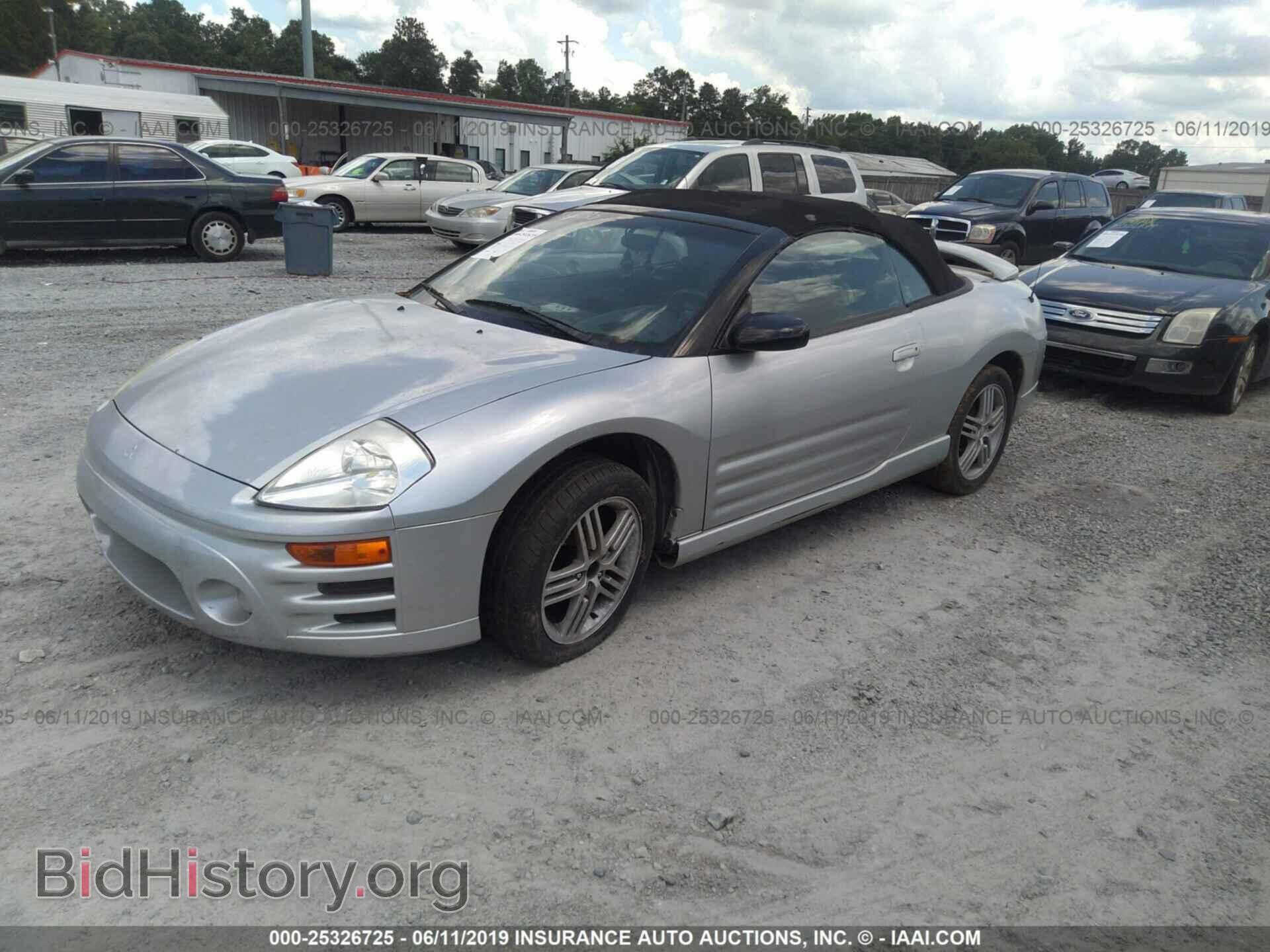 2003 MITSUBISHI ECLIPSE - VIN: 4A3AE55HX3E104002 - Фото 2