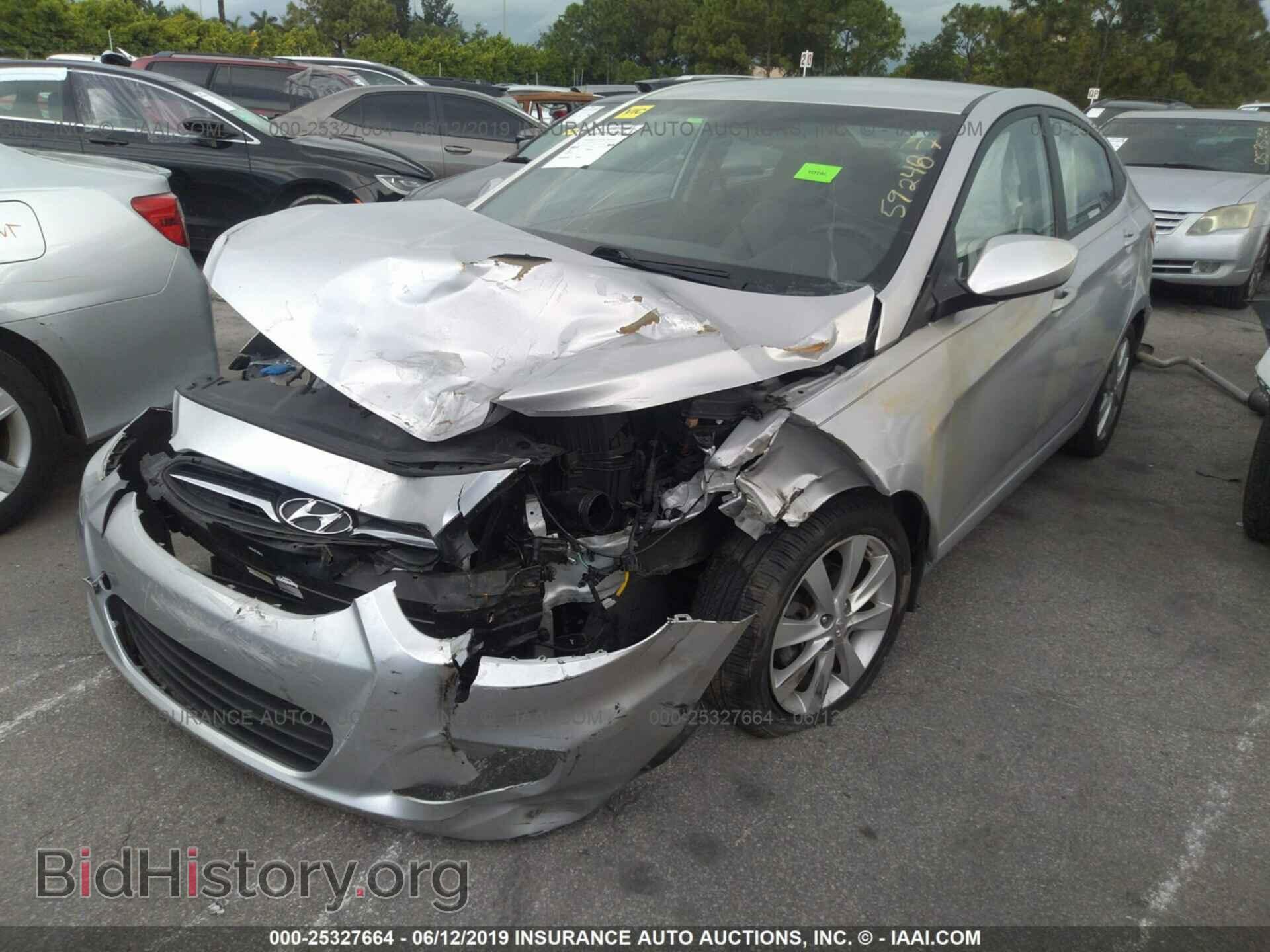 2014 HYUNDAI ACCENT - VIN: KMHCU4AEXEU592487 - Фото 2