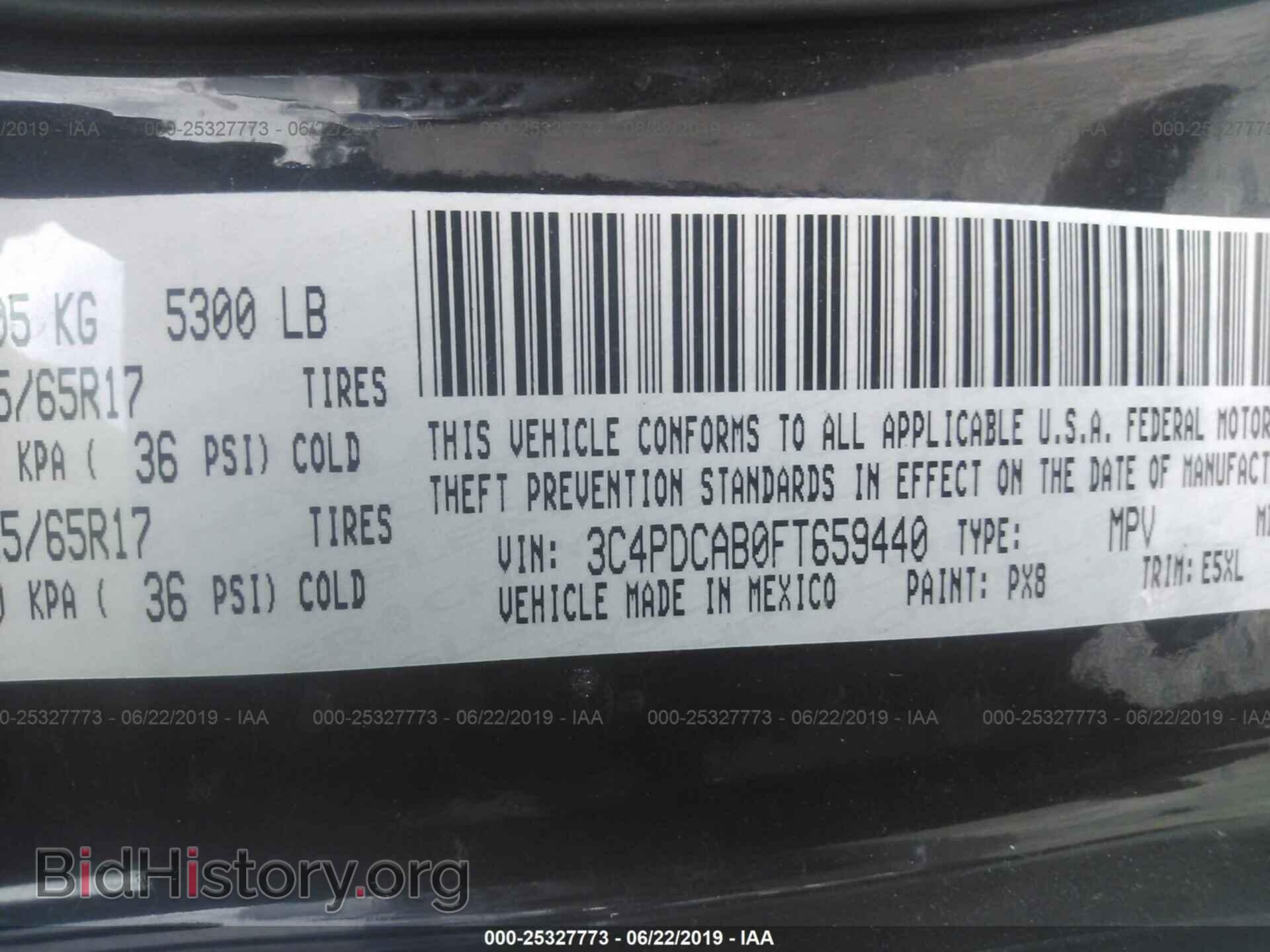 2015 DODGE JOURNEY - VIN: 3C4PDCAB0FT659440 - Фото 9