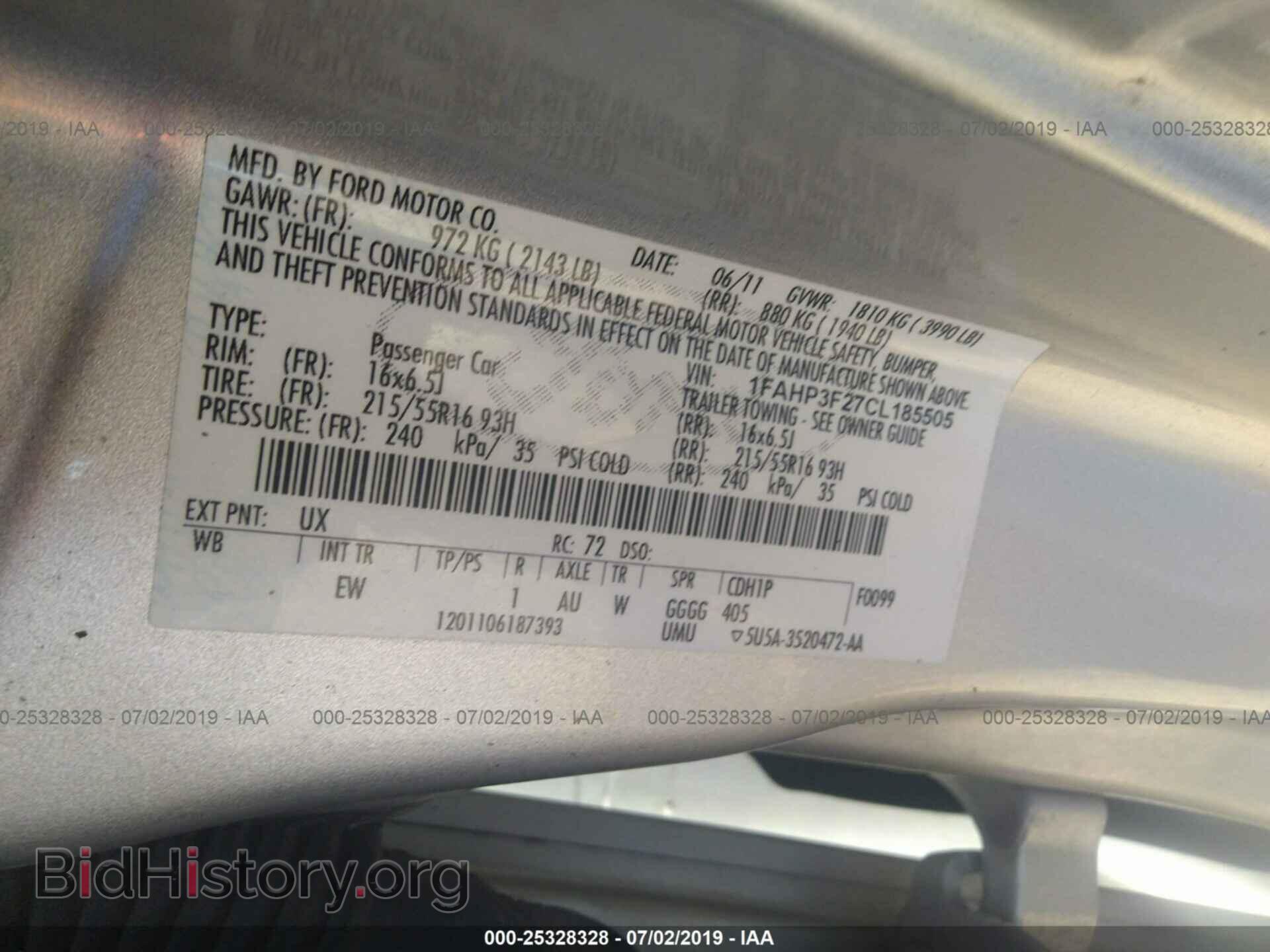 2012 FORD FOCUS - VIN: 1FAHP3F27CL185505 - Photo 9