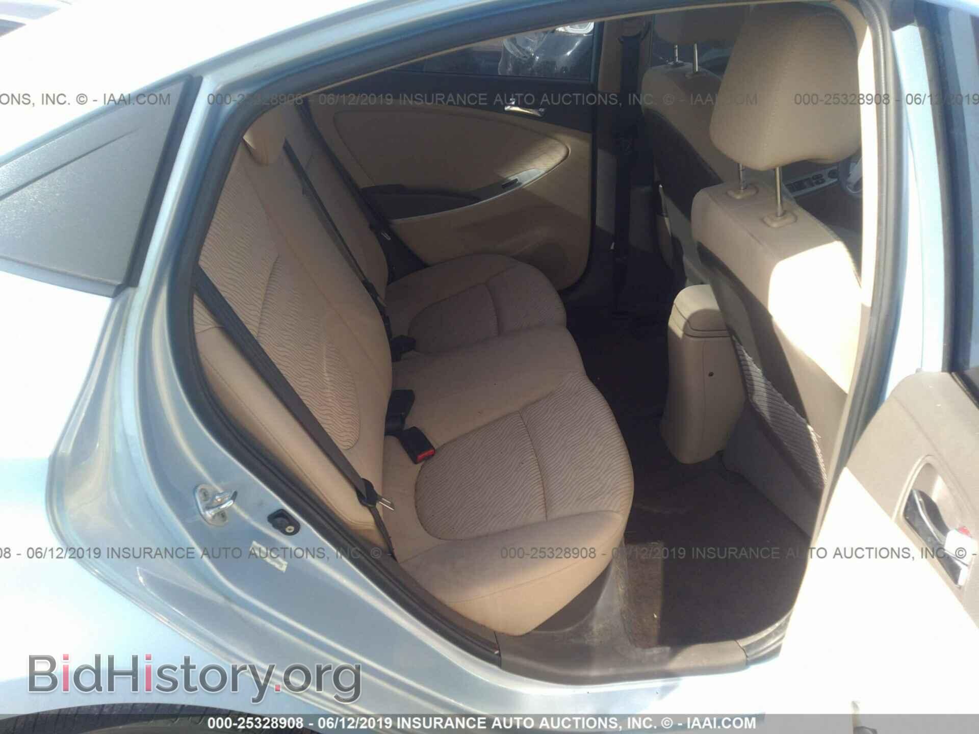 2012 HYUNDAI ACCENT - VIN: KMHCU4AEXCU222721 - Фото 8