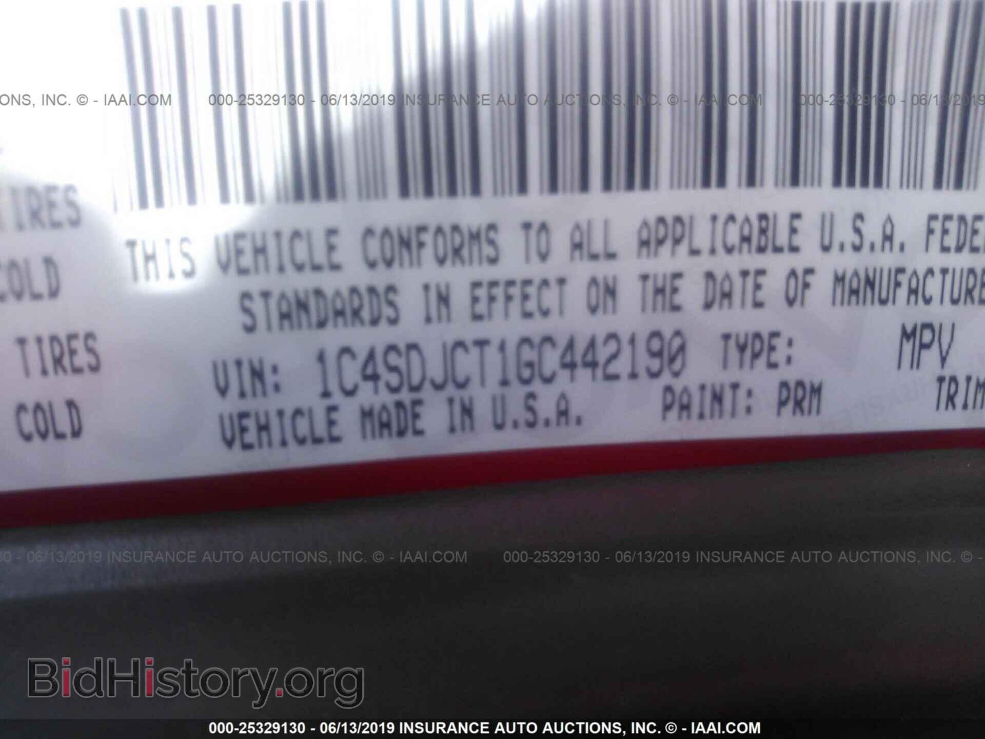 2016 DODGE DURANGO - VIN: 1C4SDJCT1GC442190 - Фото 9