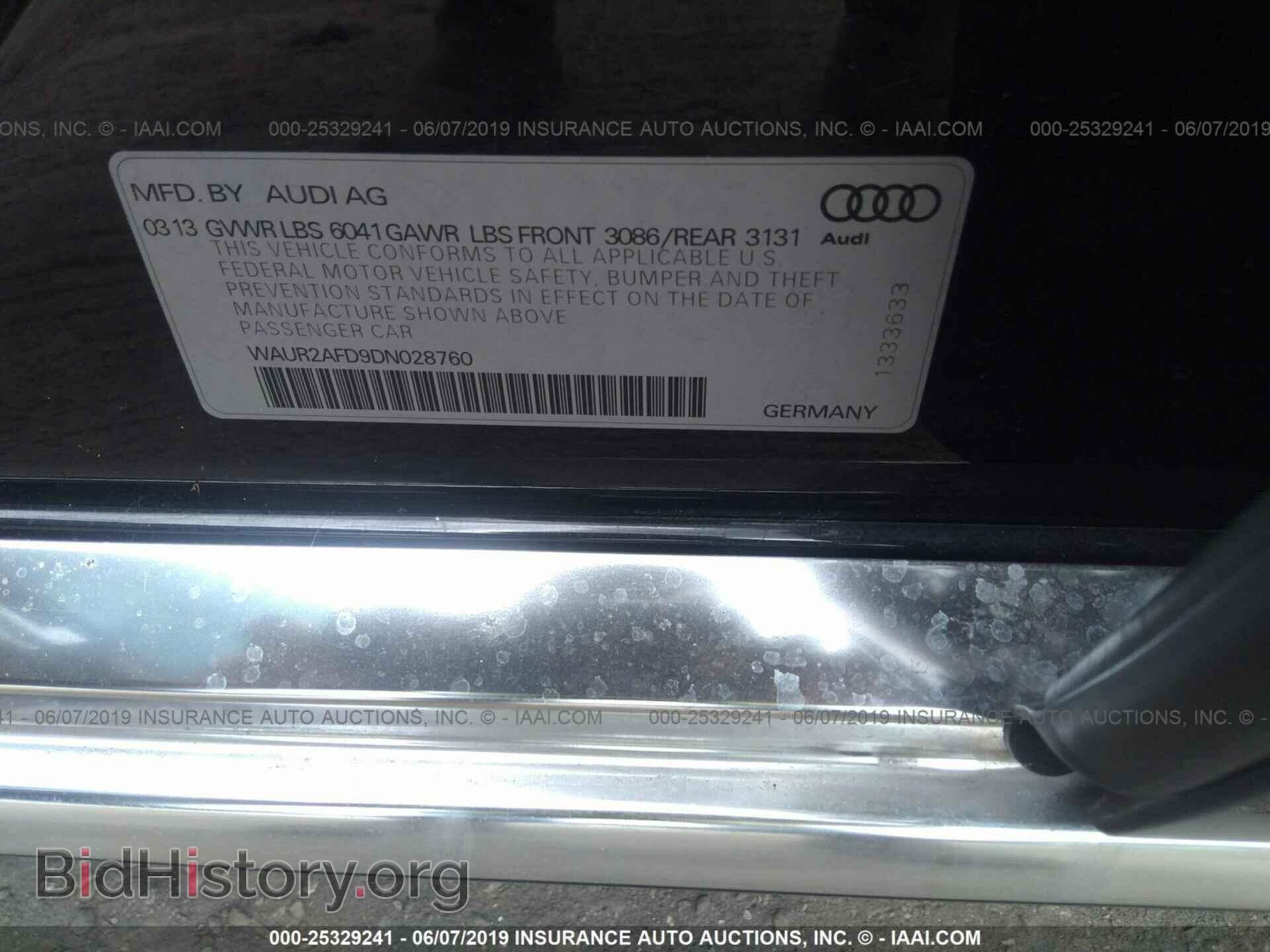 2013 AUDI A8 - VIN: WAUR2AFD9DN028760 - Photo 9