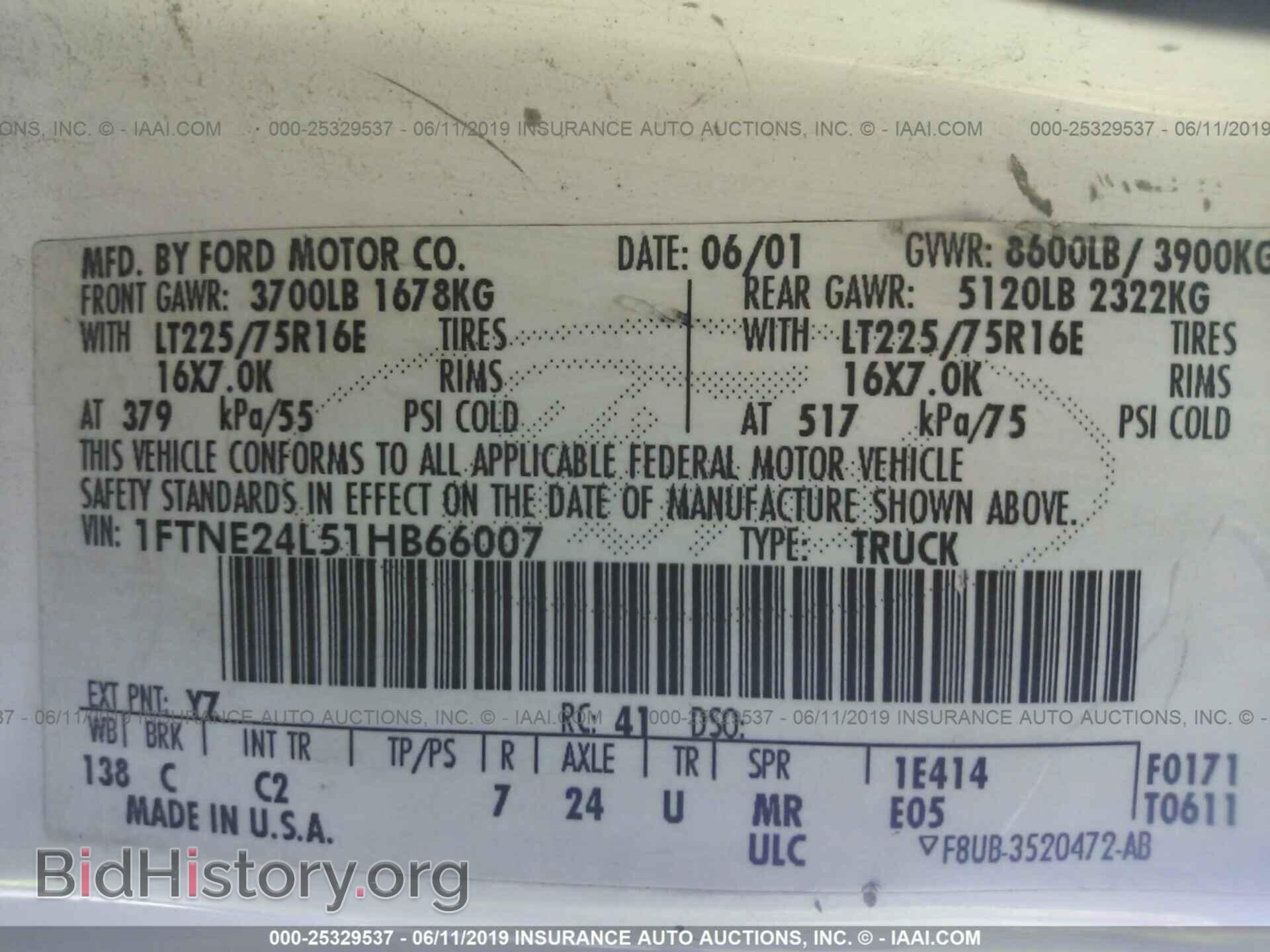 2001 FORD ECONOLINE - VIN: 1FTNE24L51HB66007 - Photo 9