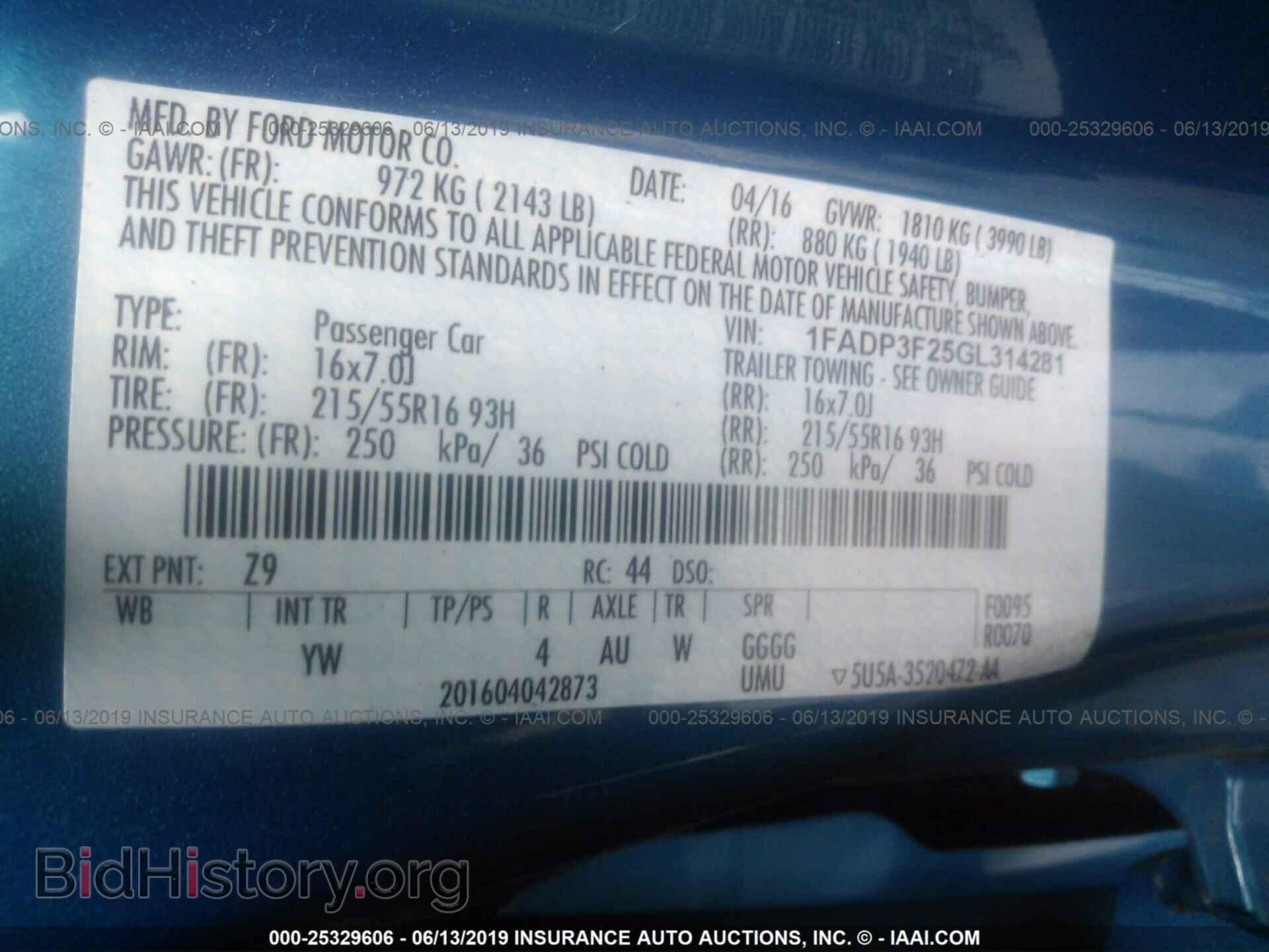 2016 FORD FOCUS - VIN: 1FADP3F25GL314281 - Photo 9