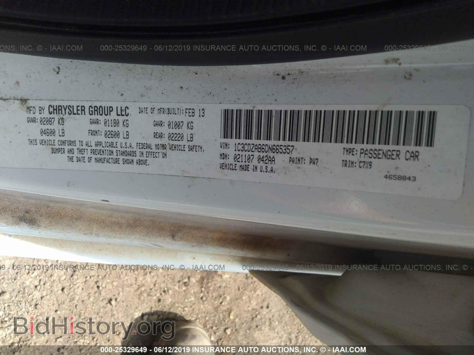 2013 DODGE AVENGER - VIN: 1C3CDZAB6DN665357 - Фото 9