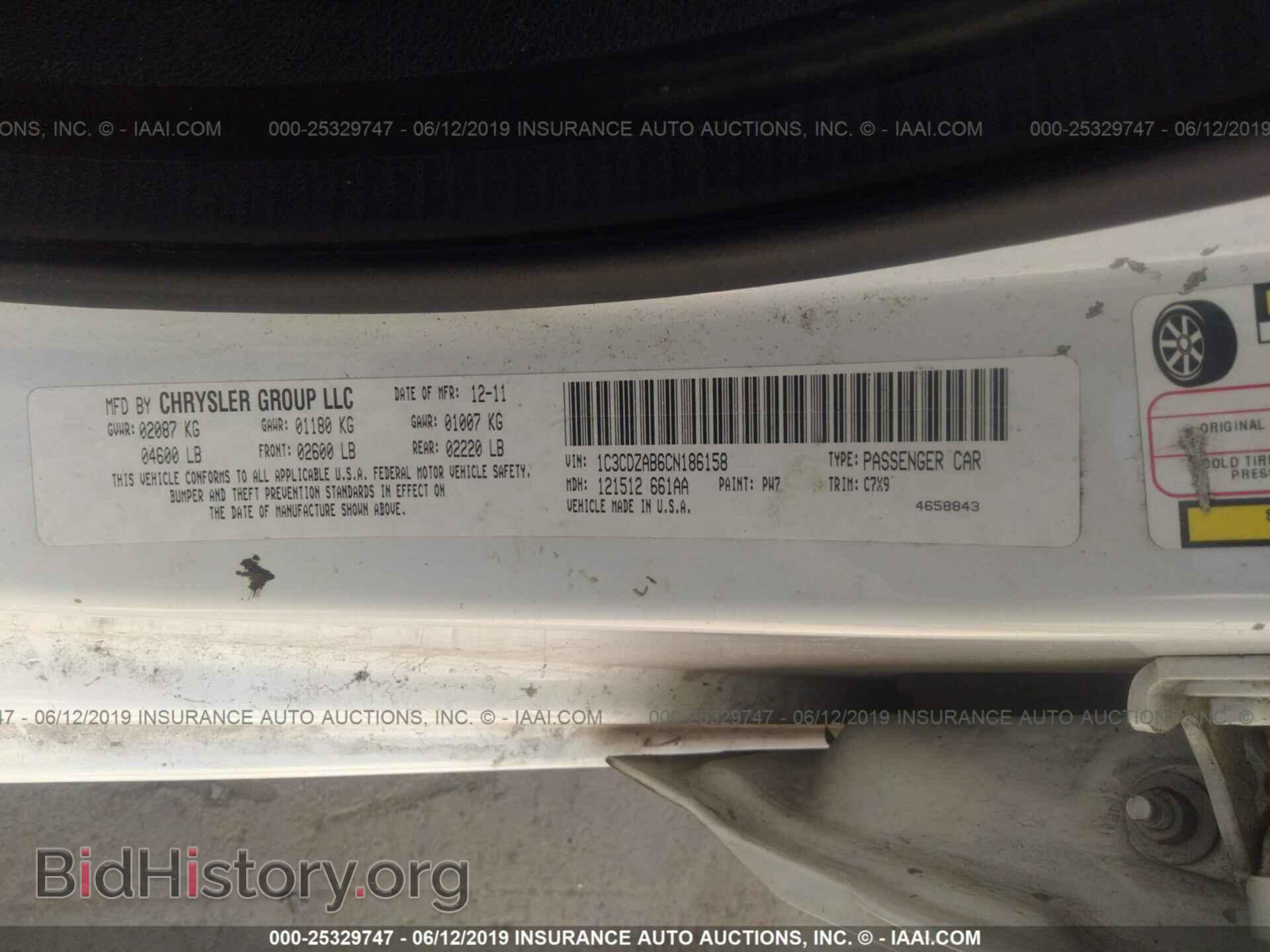 2012 DODGE AVENGER - VIN: 1C3CDZAB6CN186158 - Photo 9
