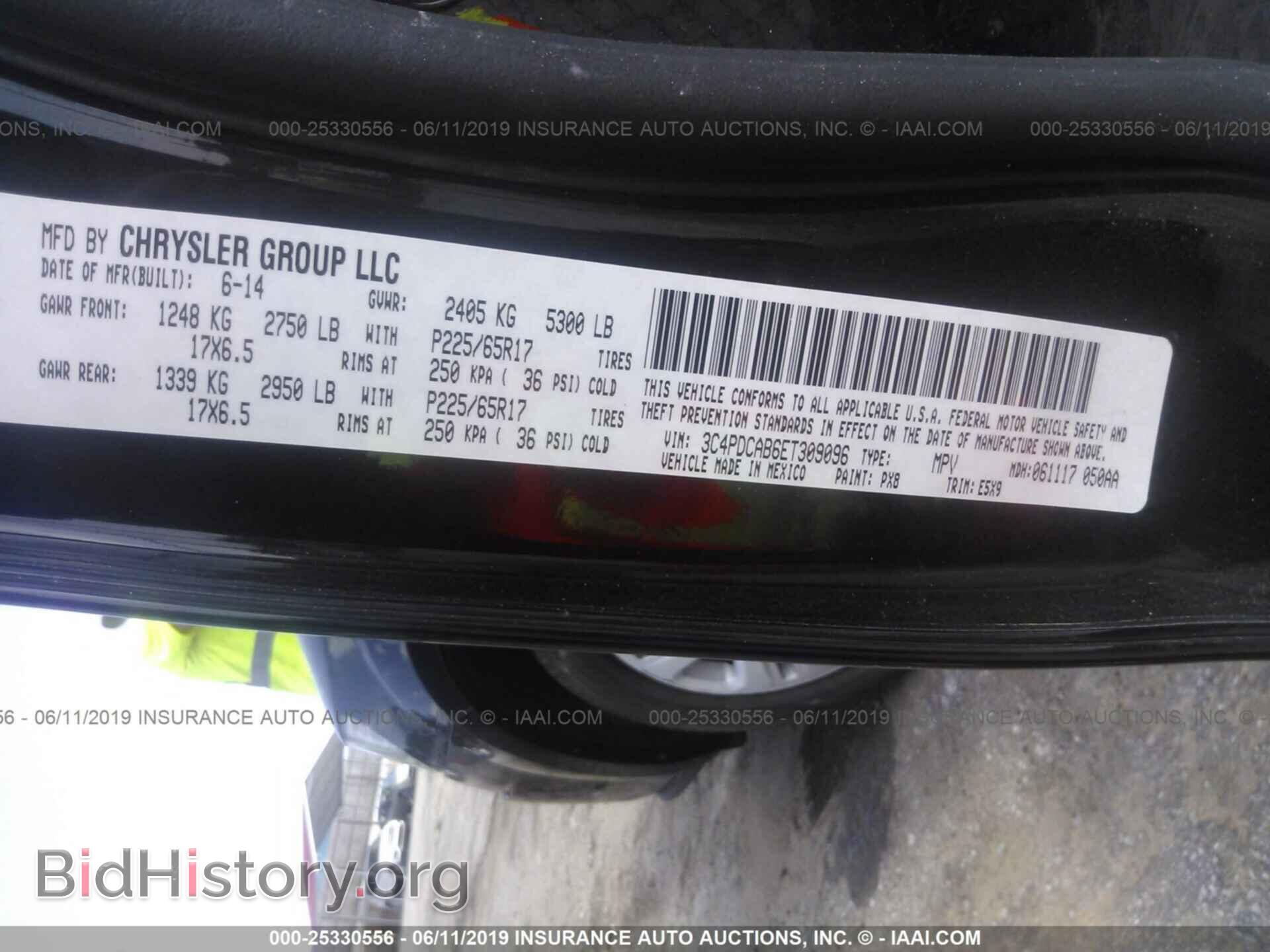 2014 DODGE JOURNEY - VIN: 3C4PDCAB6ET309096 - Фото 9