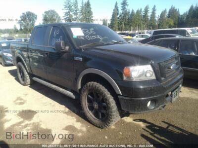 2007 Ford F150 Supercrew, black — VIN 1FTPW14V77FA90781, IAAI
