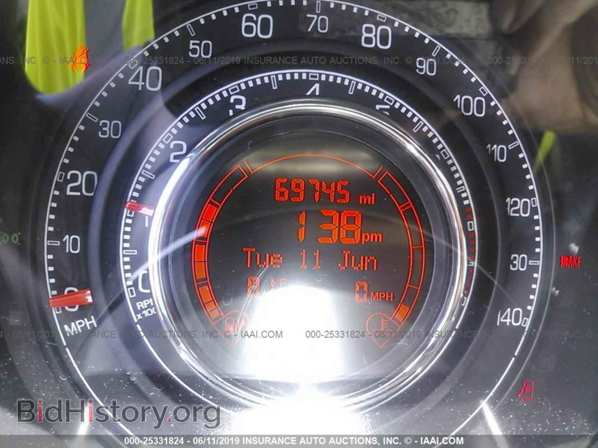 2012 FIAT 500 - VIN: 3C3CFFBR7CT332152 - Фото 7
