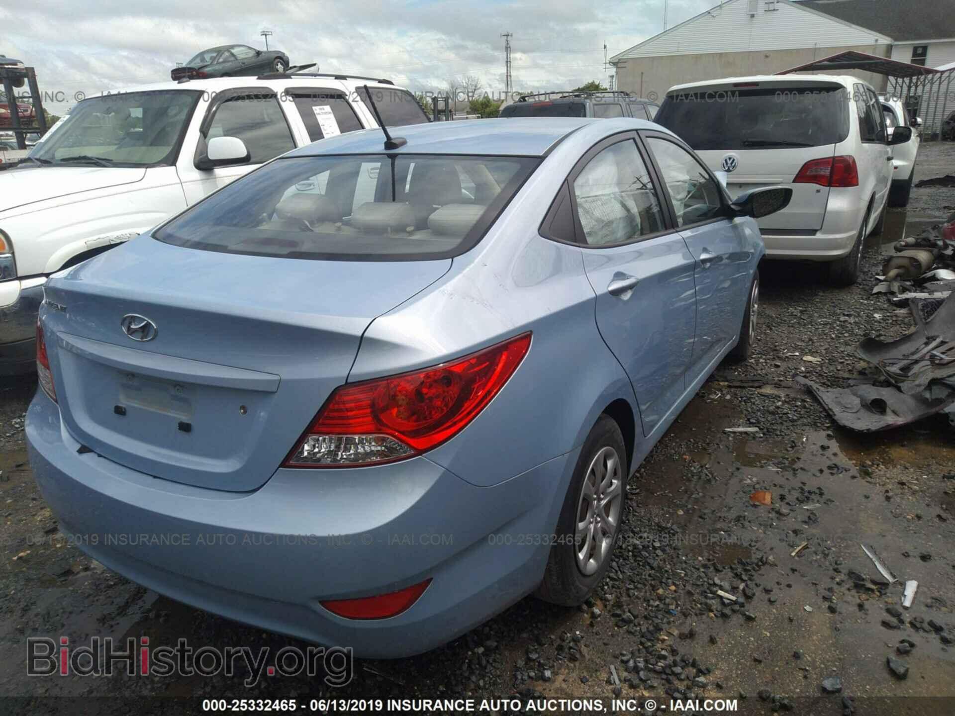 2013 HYUNDAI ACCENT - VIN: KMHCT4AEXDU584309 - Фото 4
