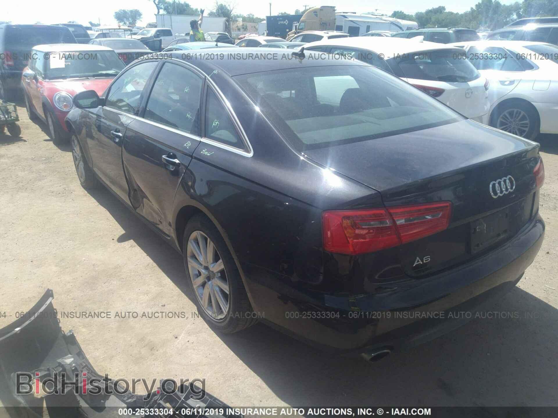 2013 AUDI A6 - VIN: WAUGFAFC0DN127504 - Фото 3