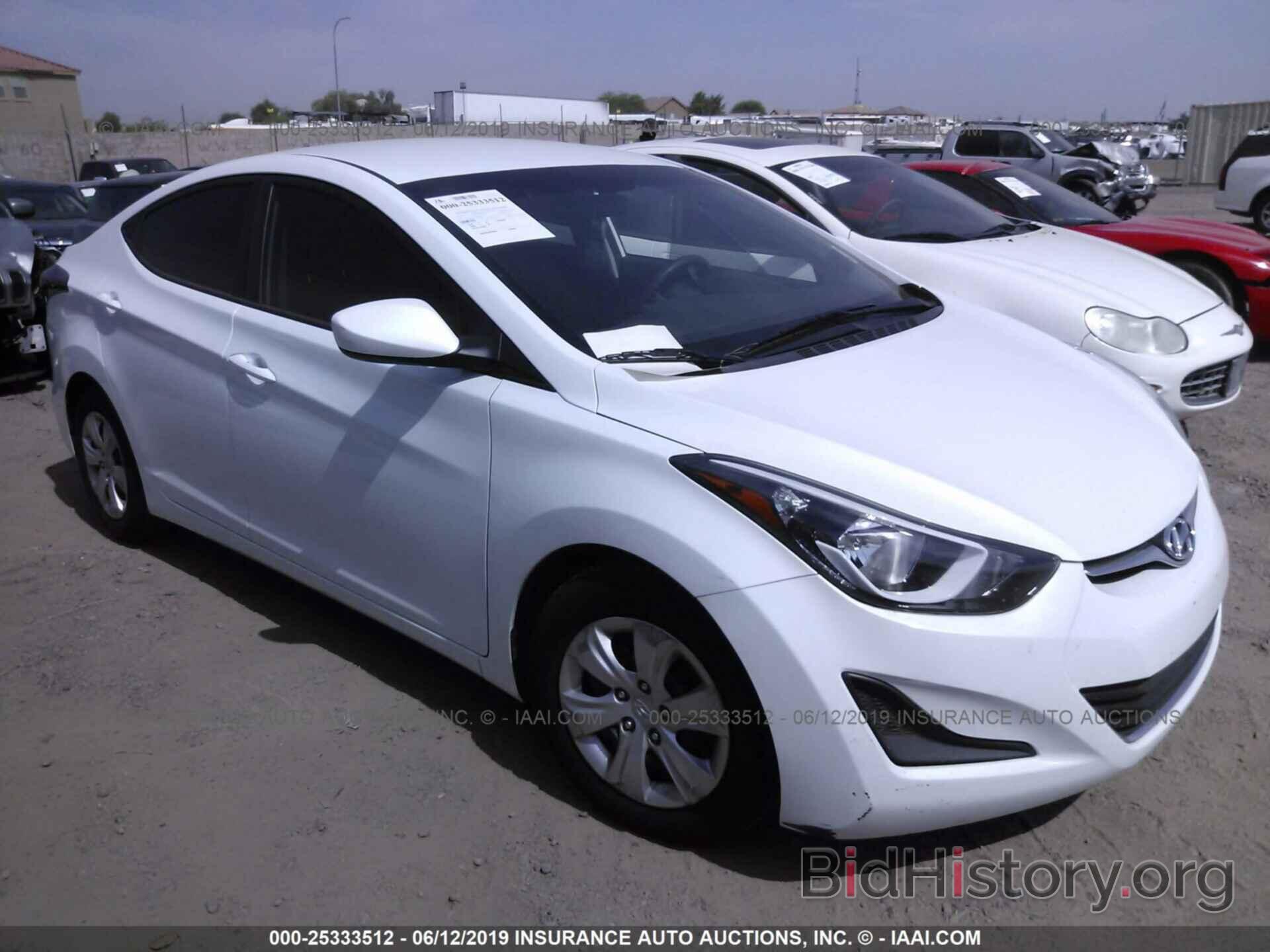 Фотография 5NPDH4AE4GH698587 - HYUNDAI ELANTRA 2016